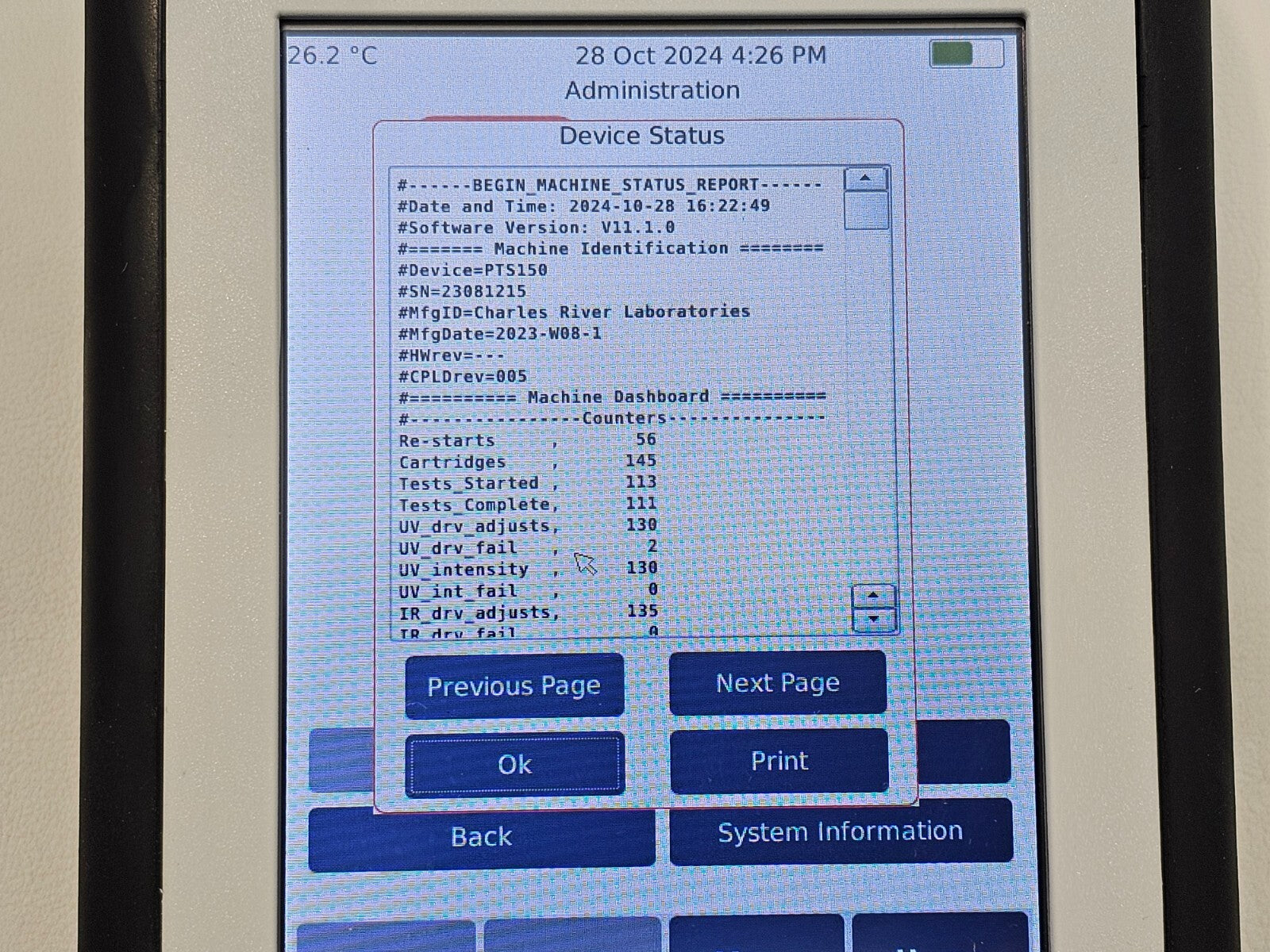 Calibrated Charles River Endosafe nexgen-PTS PTS150 Spectrophotometer ASM-00019