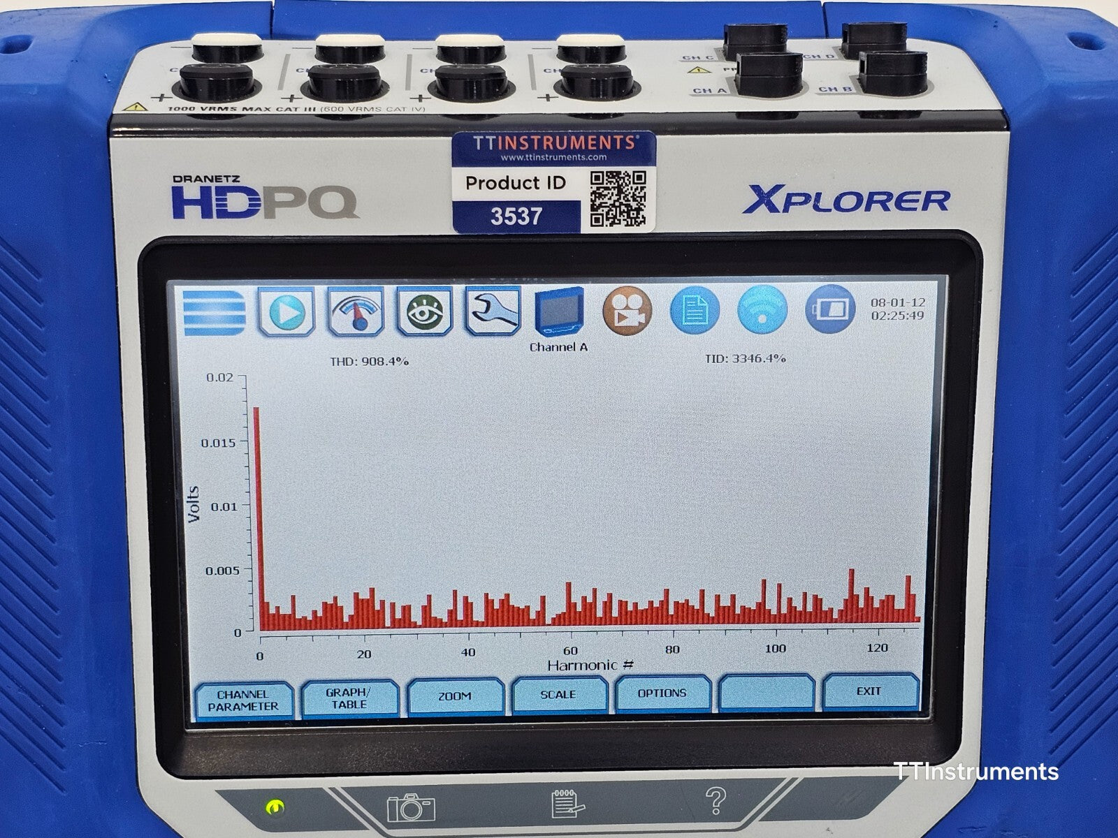 Calibrated DRANETZ HDPQ XPLORER Power Quality Monitor with DRANFLEX 6000XLB