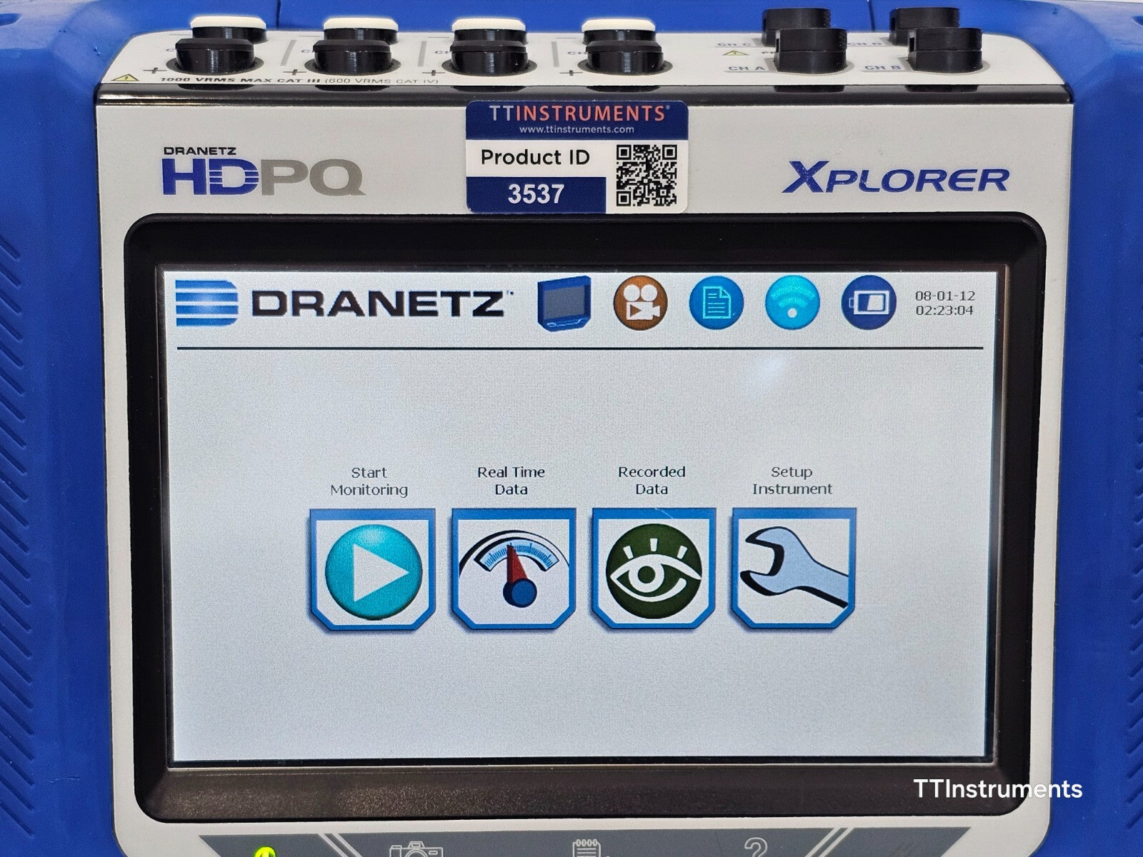Calibrated DRANETZ HDPQ XPLORER Power Quality Monitor with DRANFLEX 6000XLB
