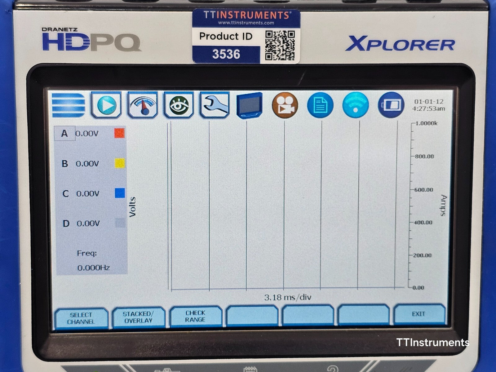 Calibrated DRANETZ HDPQ XPLORER Power Quality Monitor with DRANFLEX 3000XLB
