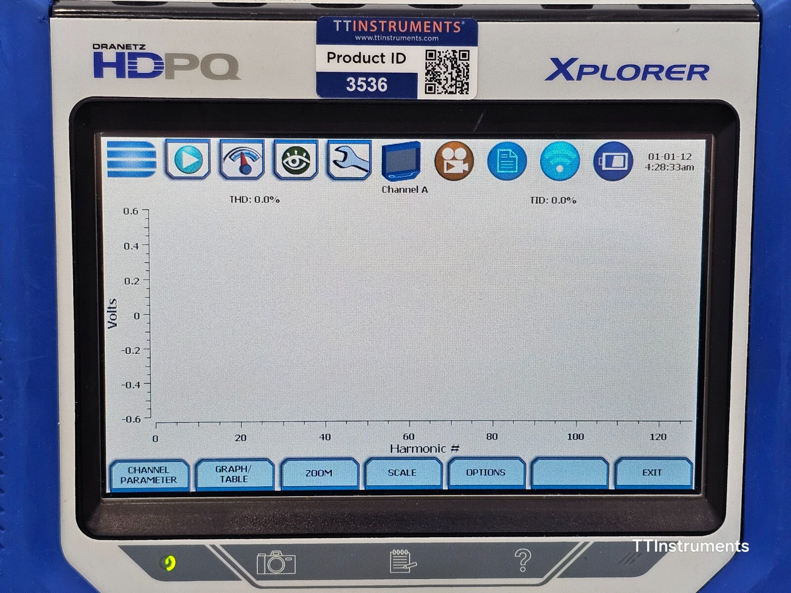 Calibrated DRANETZ HDPQ XPLORER Power Quality Monitor with DRANFLEX 3000XLB