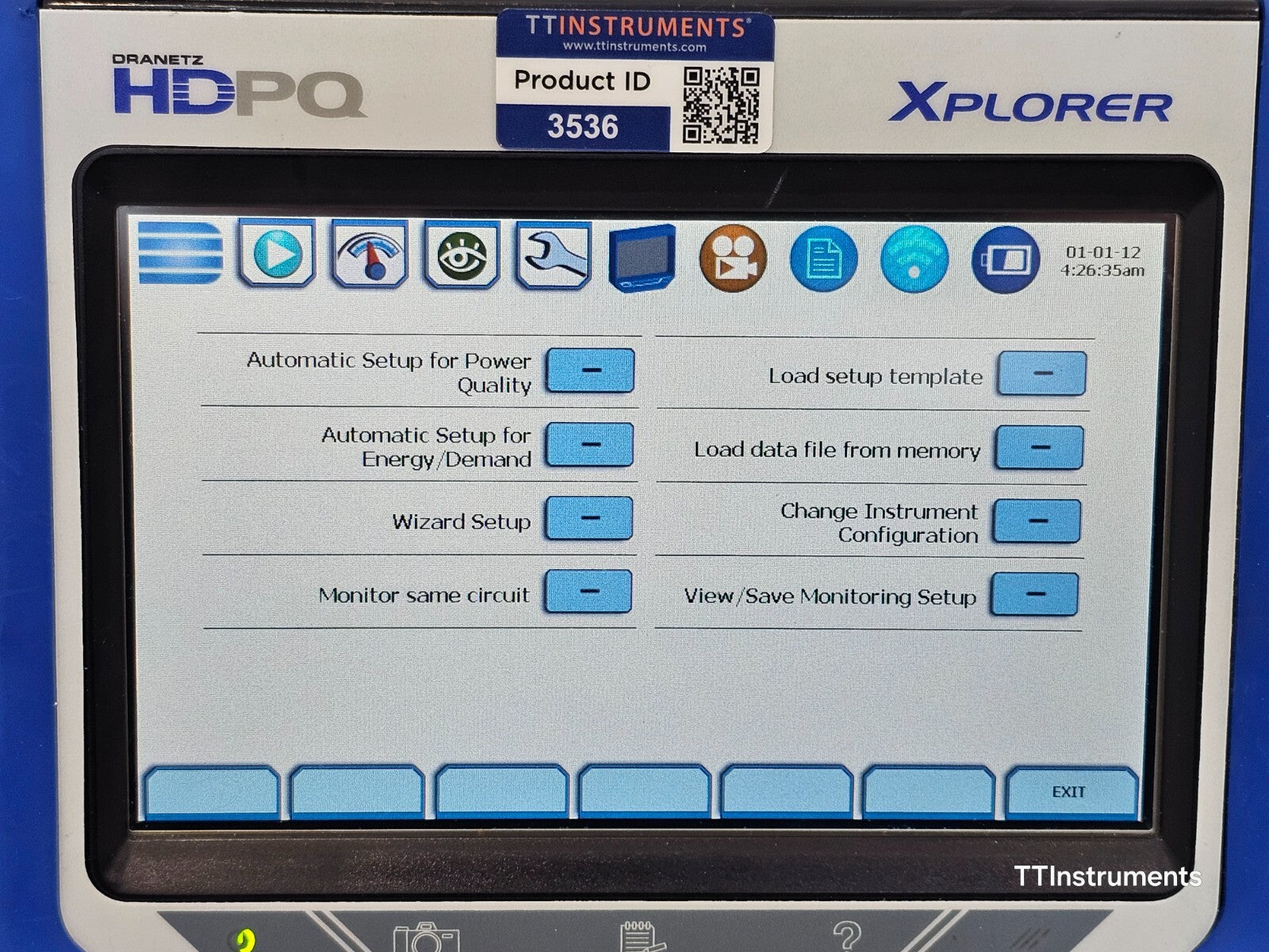 Calibrated DRANETZ HDPQ XPLORER Power Quality Monitor with DRANFLEX 3000XLB