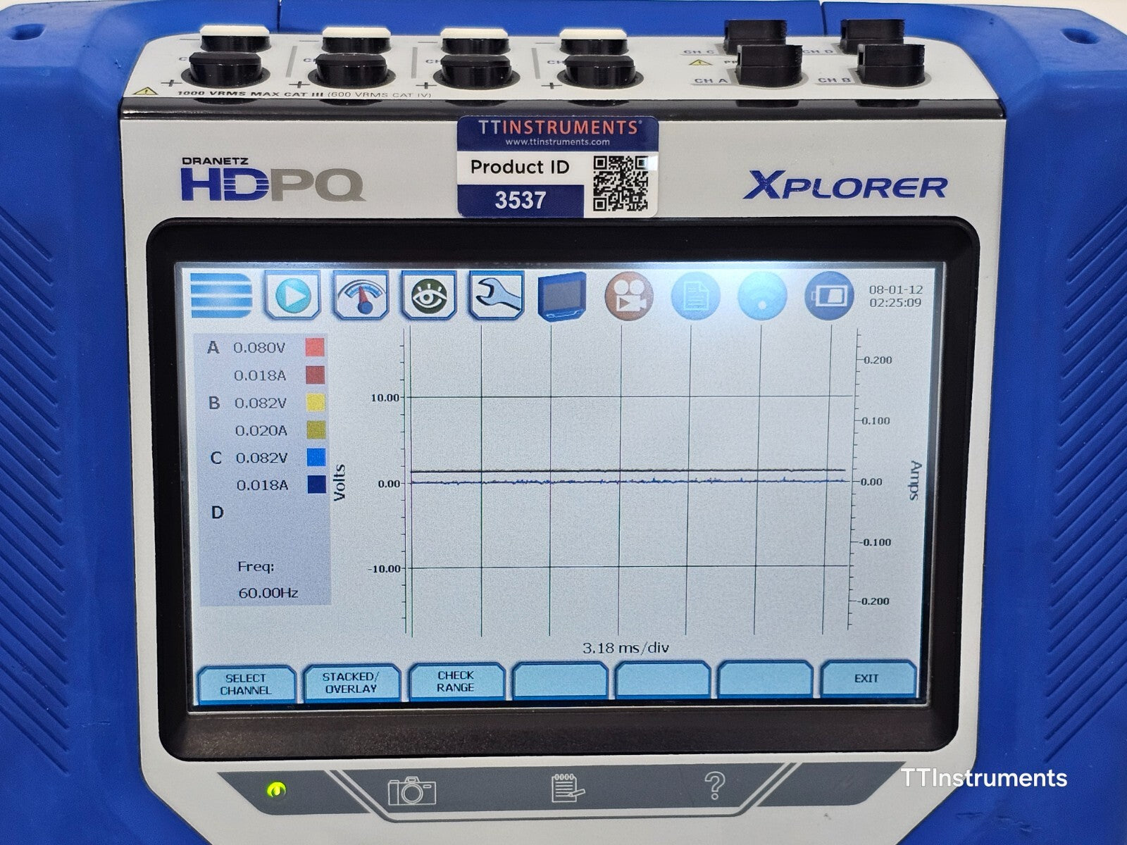 Calibrated DRANETZ HDPQ XPLORER Power Quality Monitor with DRANFLEX 6000XLB