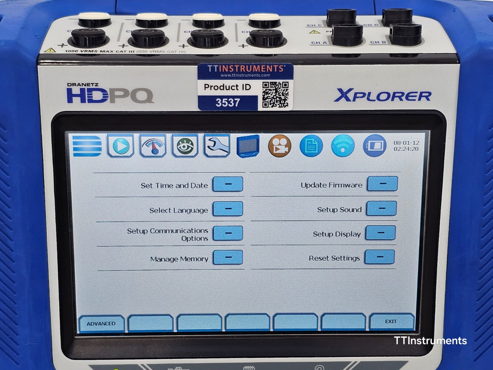 Calibrated DRANETZ HDPQ XPLORER Power Quality Monitor with DRANFLEX 6000XLB