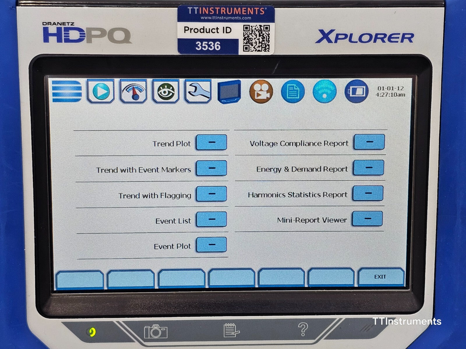 Calibrated DRANETZ HDPQ XPLORER Power Quality Monitor with DRANFLEX 3000XLB