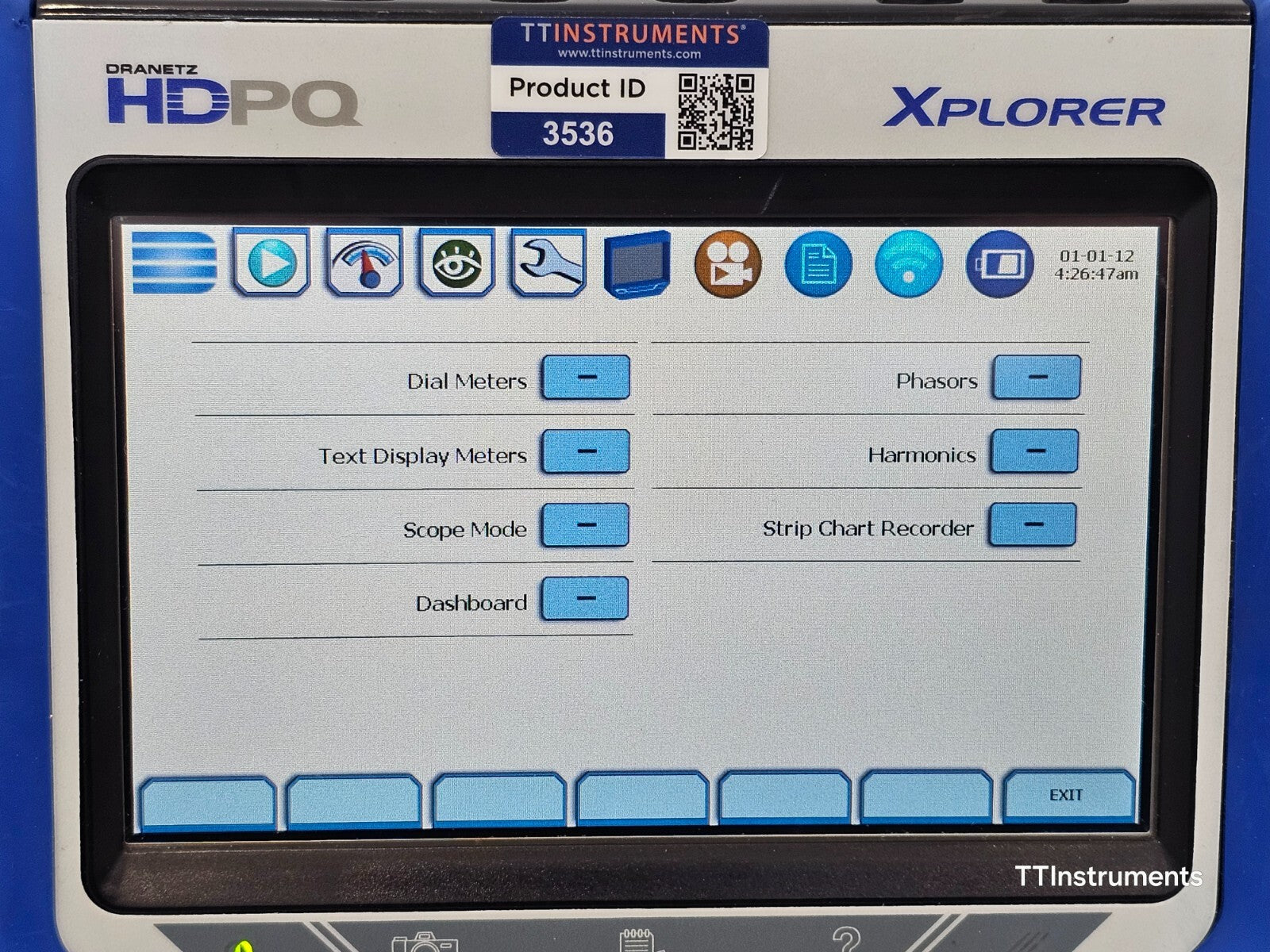 Calibrated DRANETZ HDPQ XPLORER Power Quality Monitor with DRANFLEX 3000XLB