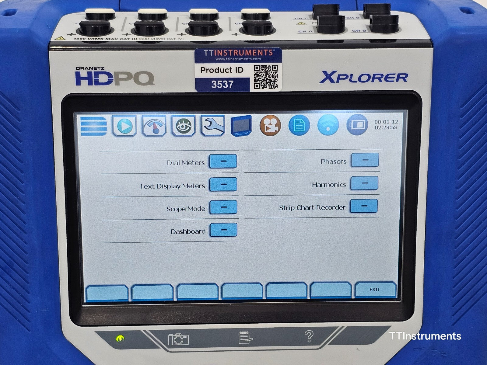 Calibrated DRANETZ HDPQ XPLORER Power Quality Monitor with DRANFLEX 6000XLB