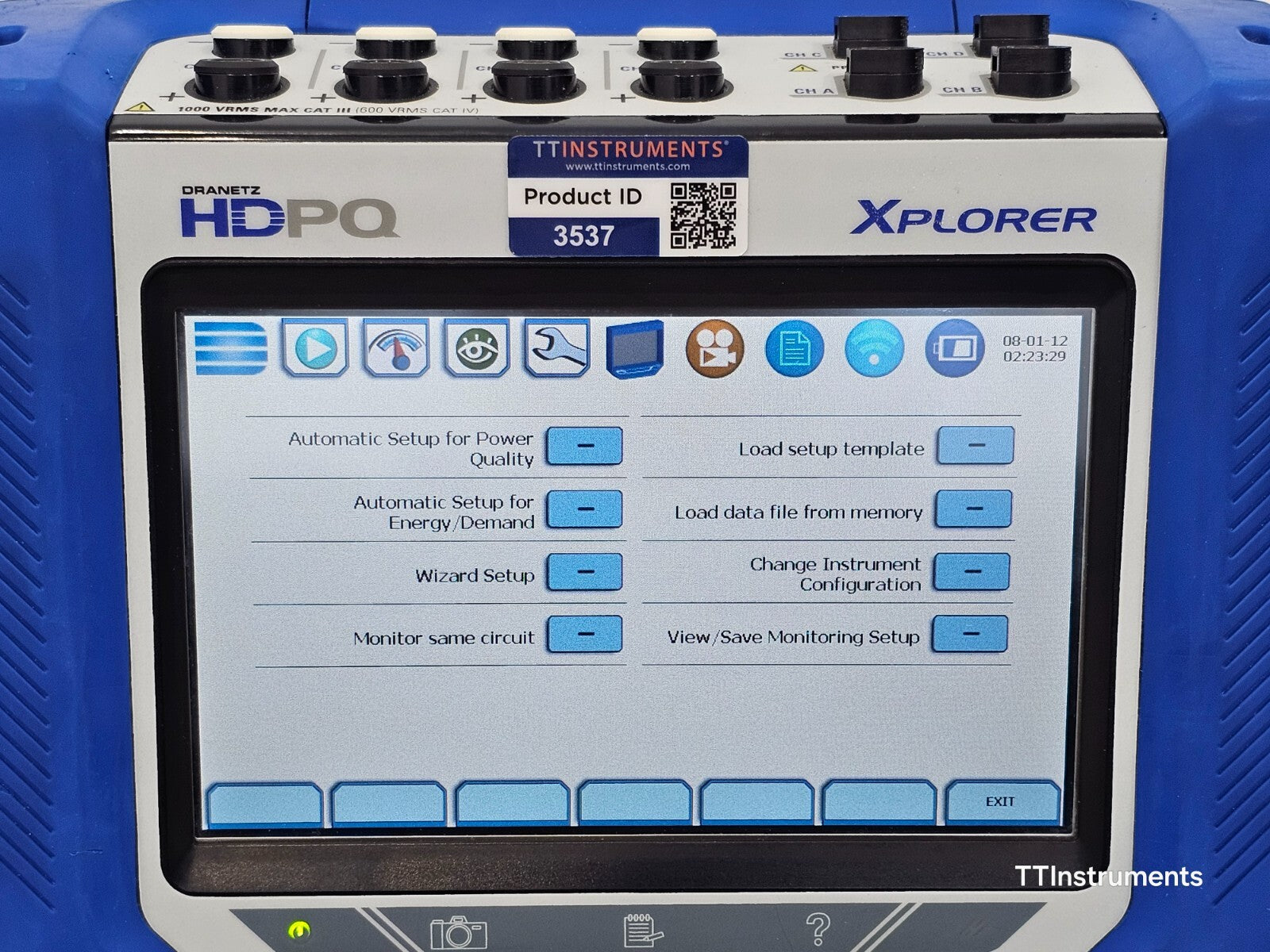 Calibrated DRANETZ HDPQ XPLORER Power Quality Monitor with DRANFLEX 6000XLB