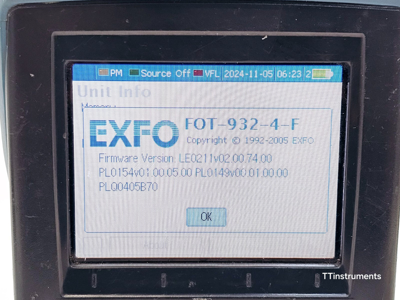 Calibrated EXFO FOT-930 MaxTester II Optical Loss Tester 1310/1550/1625 SM OLT