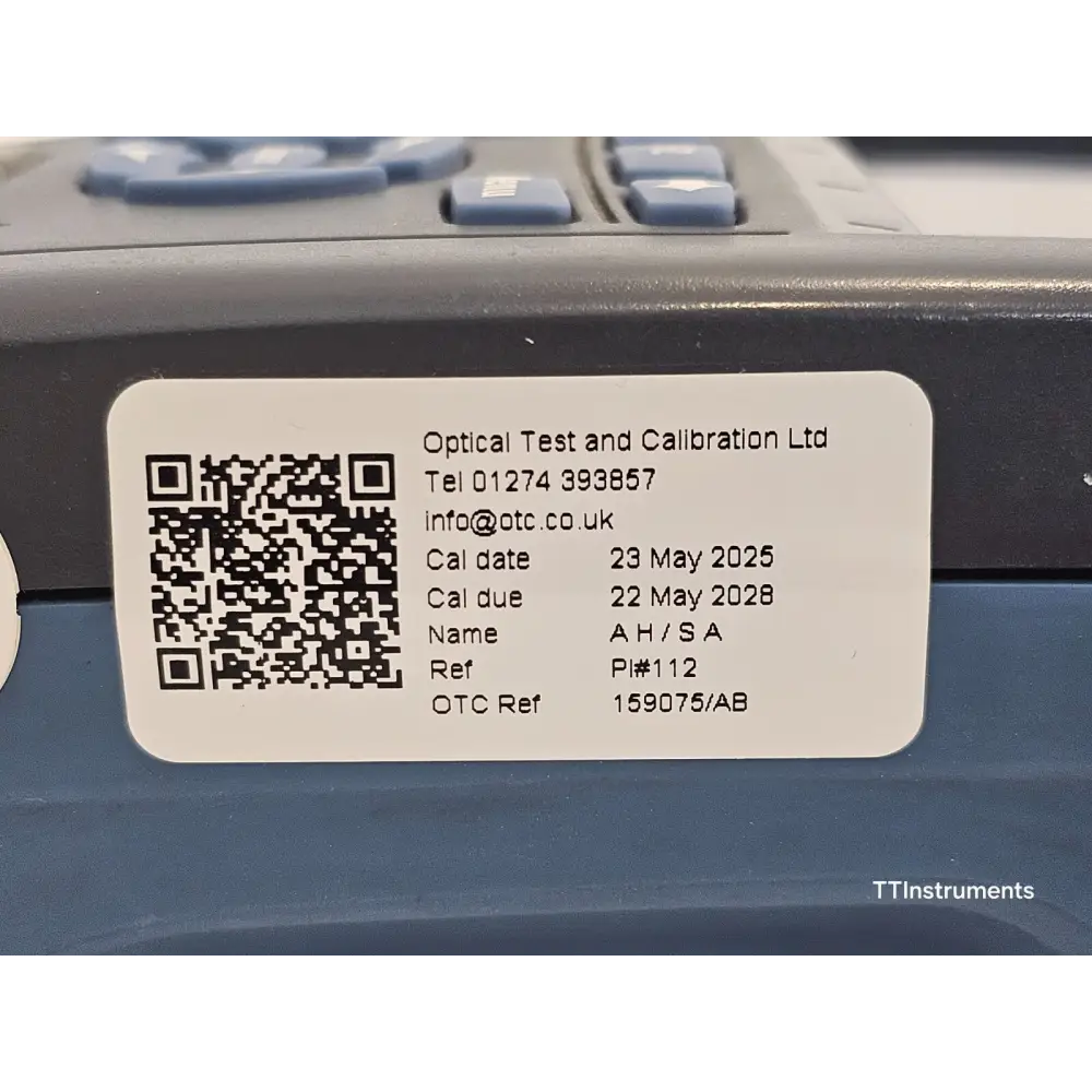 EXFO FOT-930 MaxTester II handheld OLTS shown in field use orientation