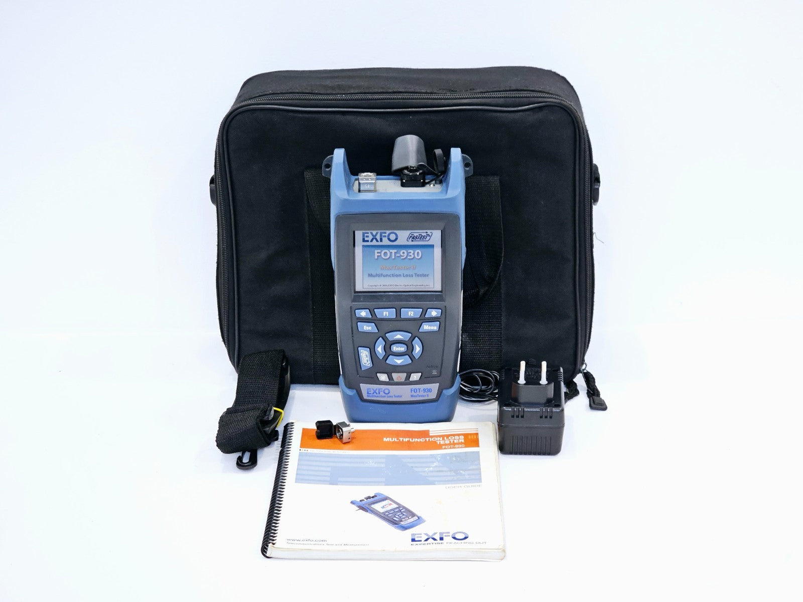 Calibrated EXFO FOT-930 MaxTester II Optical Loss Tester 1310/1550/1625 SM OLT