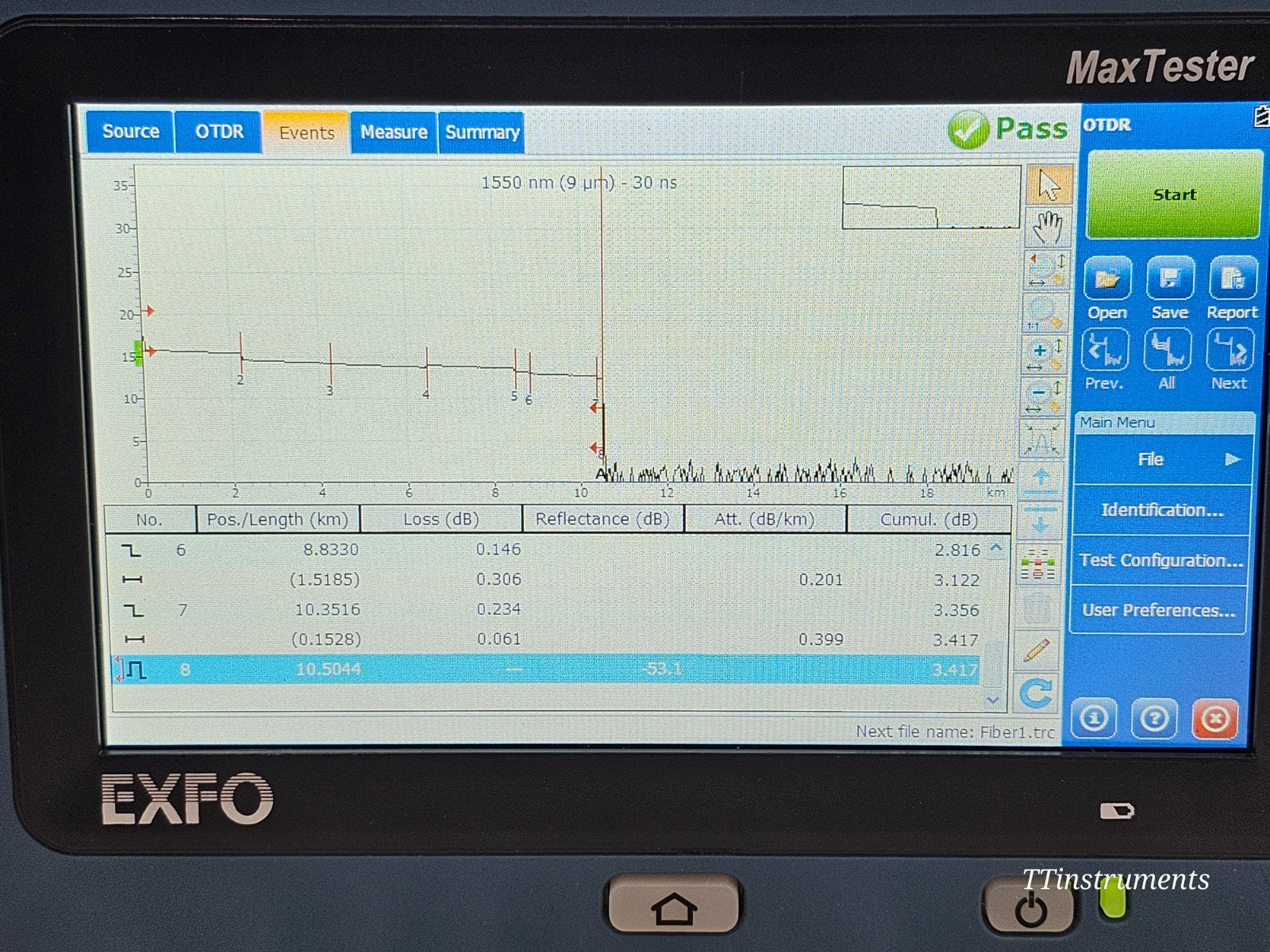 Calibrated EXFO MAX-730C-SM3 iOLM OTDR MaxTester 1310/1550/1625 nm FTTx/PON