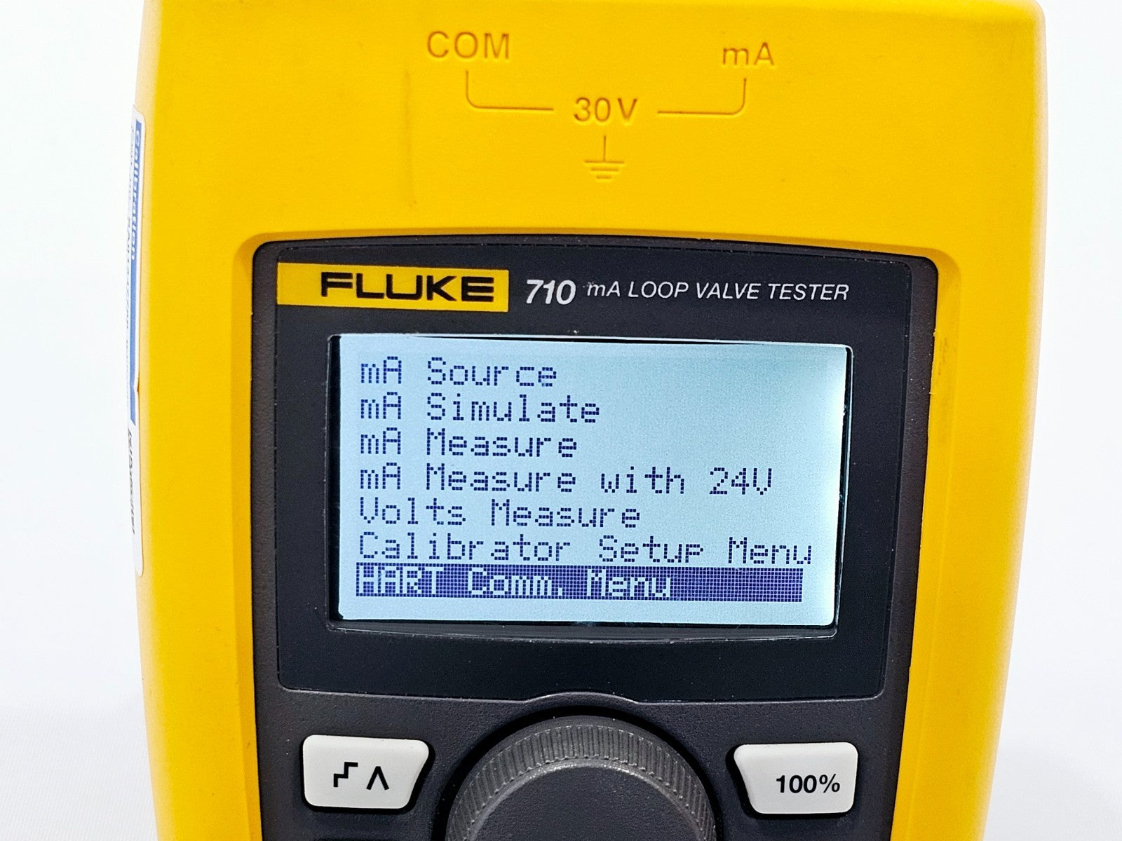 Calibrated Fluke 710 mA Loop Valve Tester
