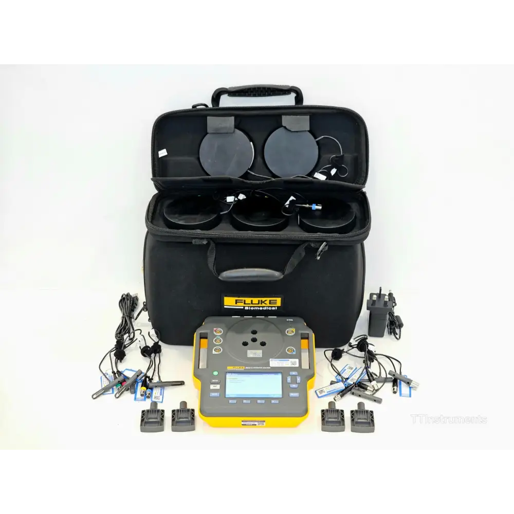 Fluke INCU II incubator analyzer front view showing colour LCD display and control buttons