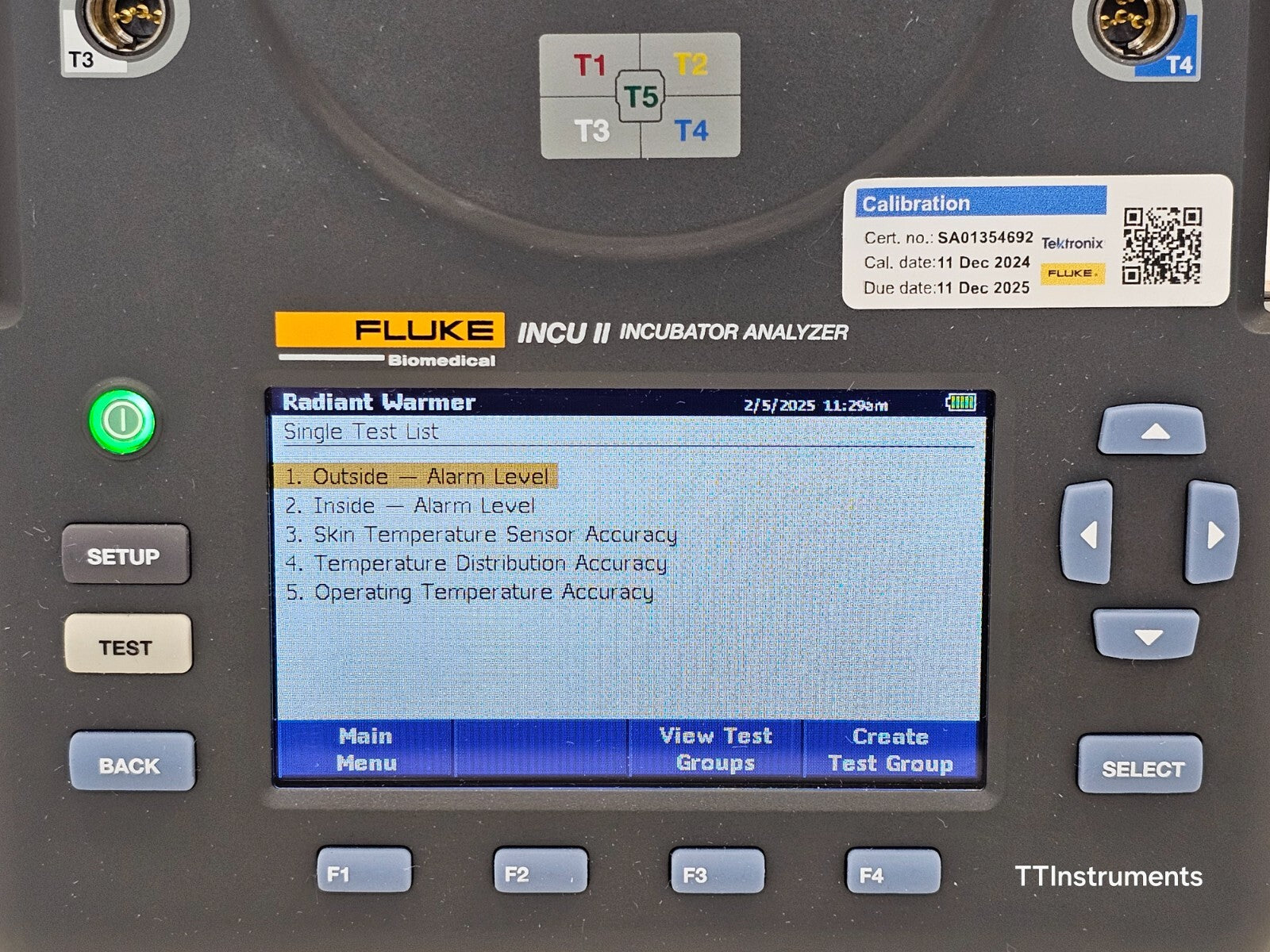 Calibrated Fluke INCU II Infant Incubator Tester With Software and Accessories