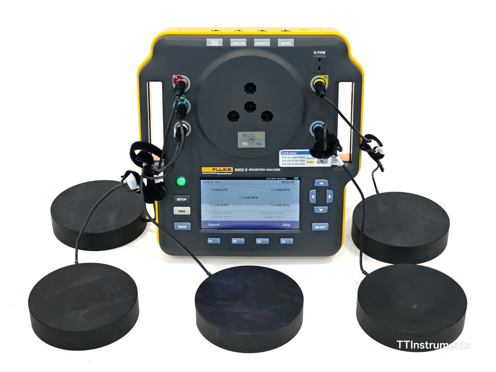 Calibrated Fluke INCU II Infant Incubator Tester With Software and Accessories