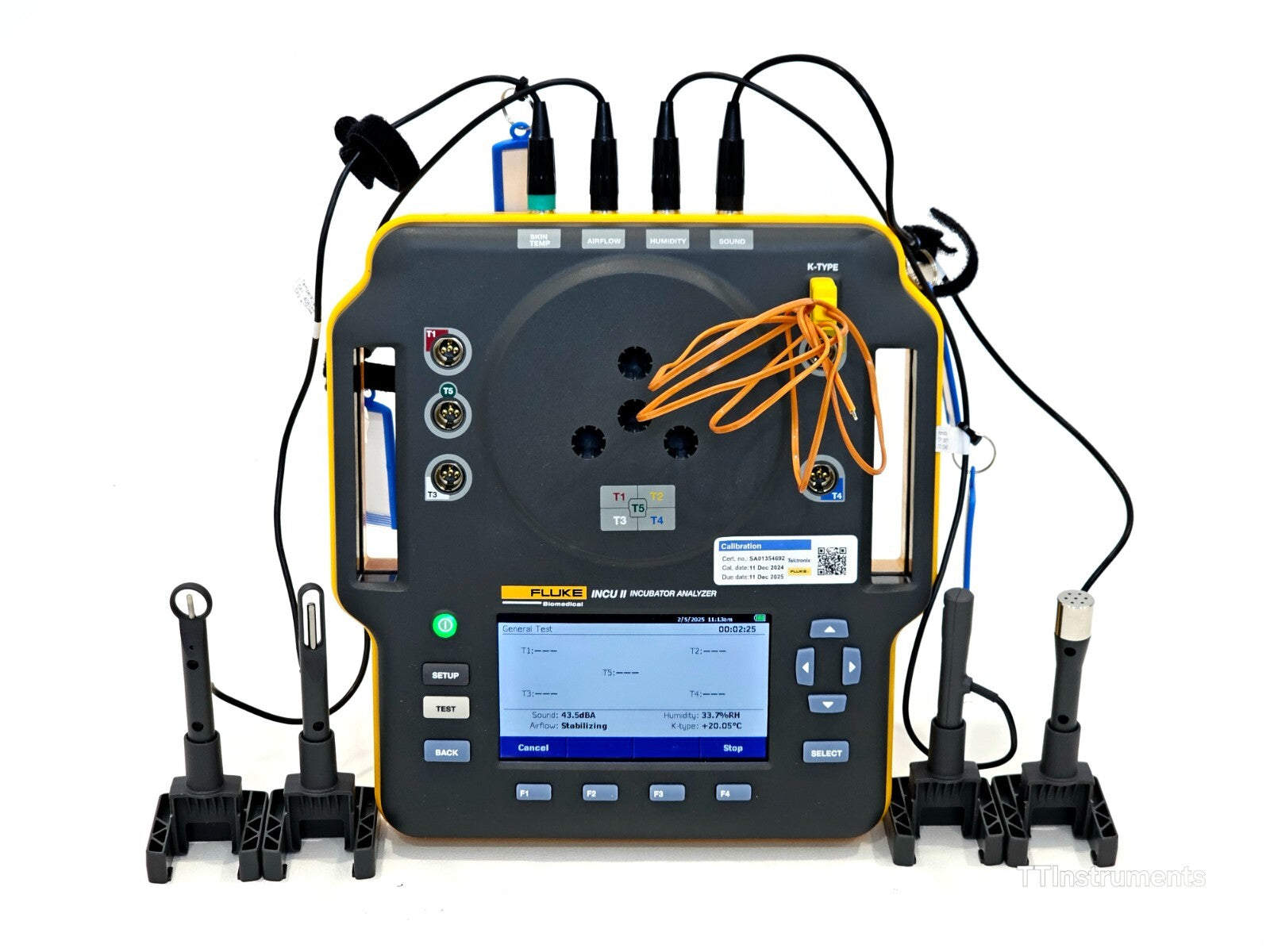 Calibrated Fluke INCU II Infant Incubator Tester With Software and Accessories
