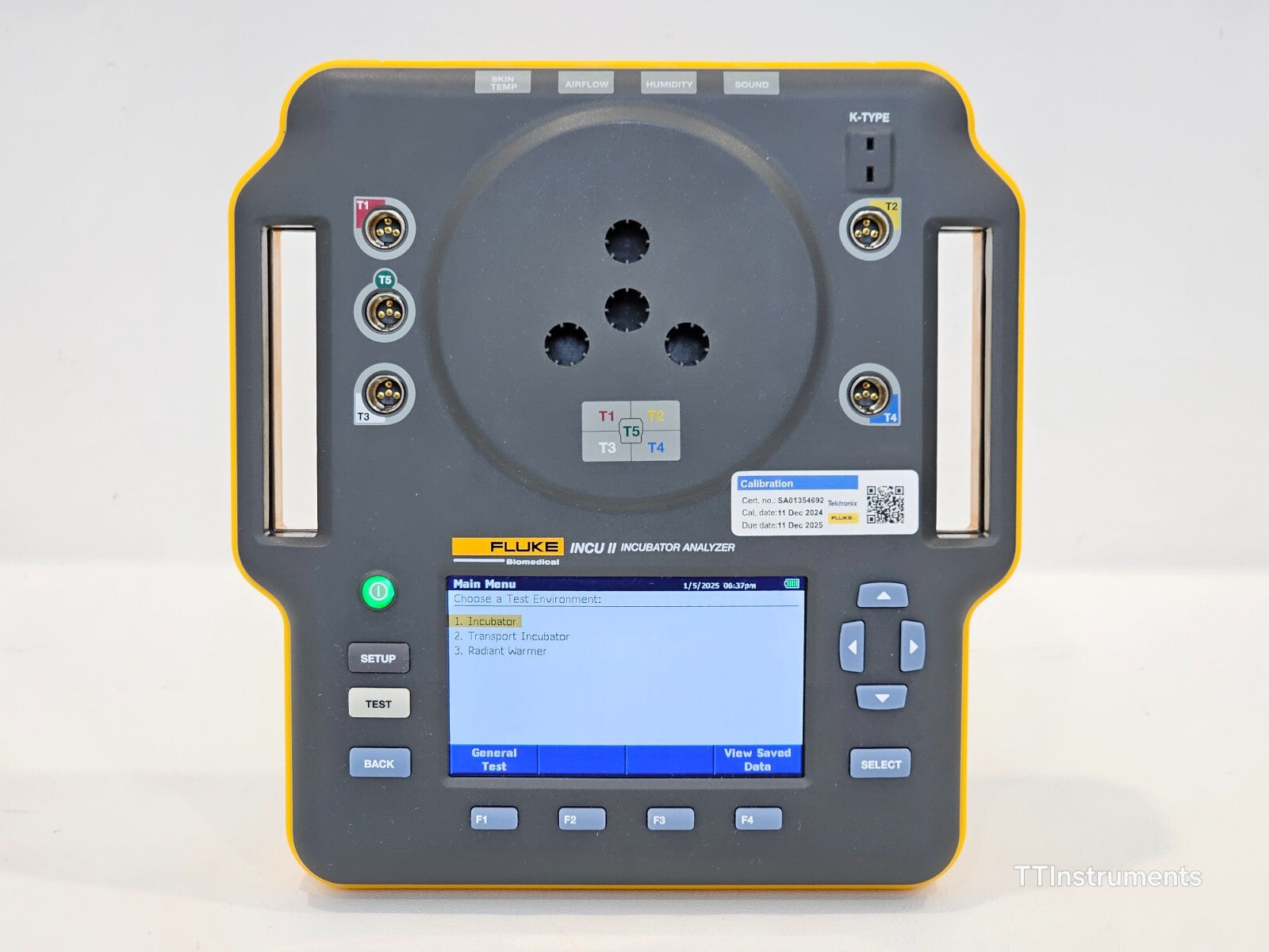 Calibrated Fluke INCU II Infant Incubator Tester With Software and Accessories