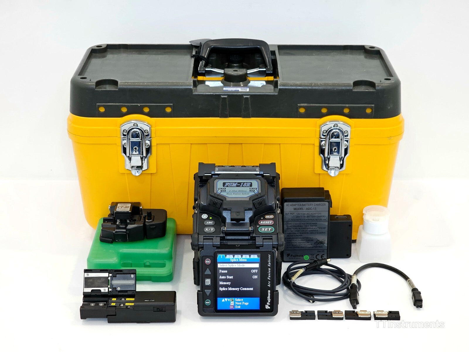 Calibrated Fujikura 18R Ribbon Splicer + CT-30 Cleaver HJS-03 Stripper ARC 2203