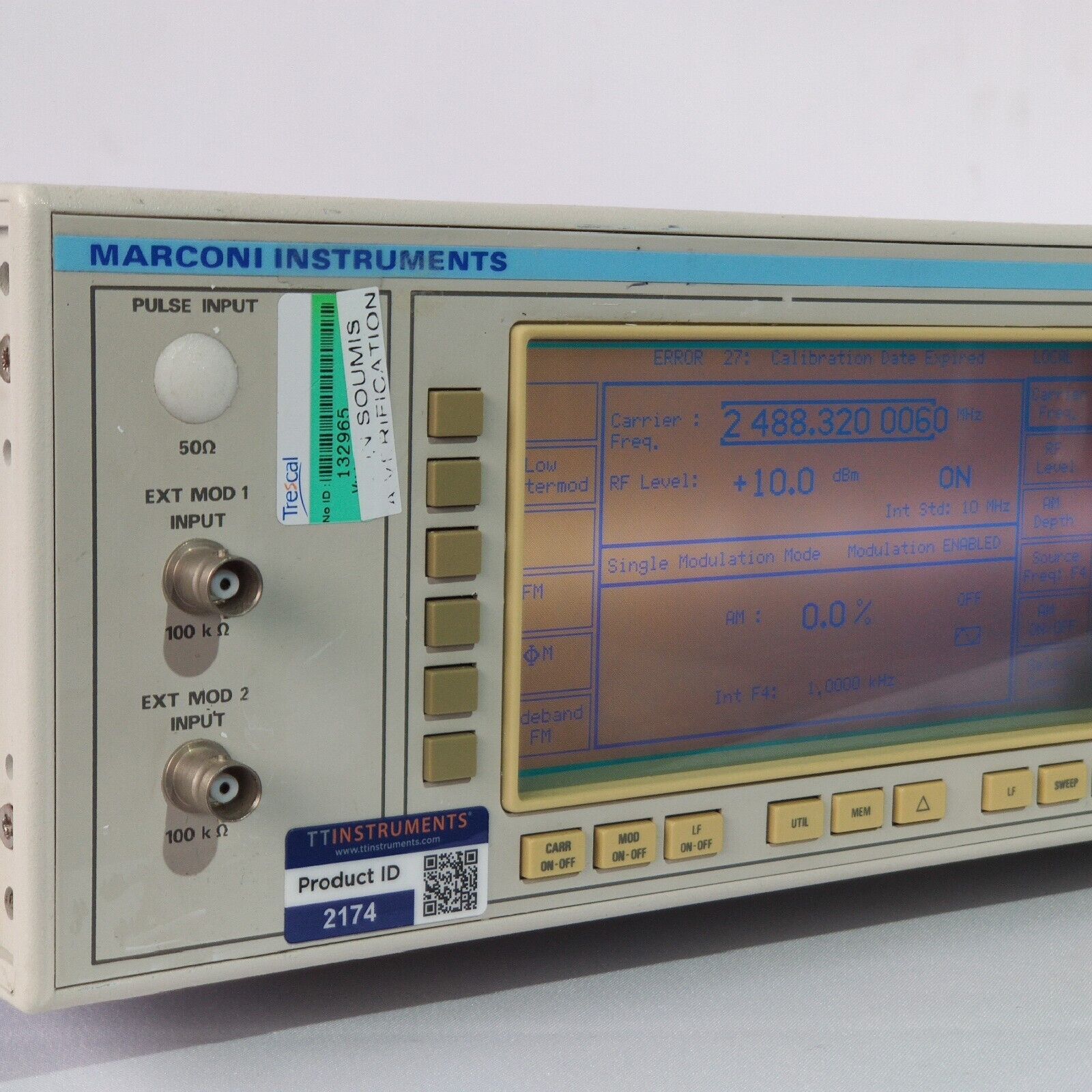 Calibrated Jan 2024 Marconi Instruments 2032 10kHz - 5.4 GHz Signal Generator