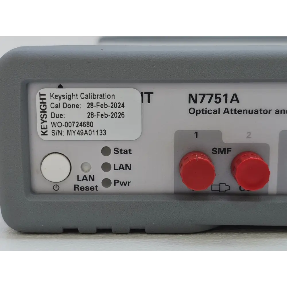 CALIBRATED Keysight Agilent N7751A Optical Attenuator & Power Meter Opt. 021 SMF