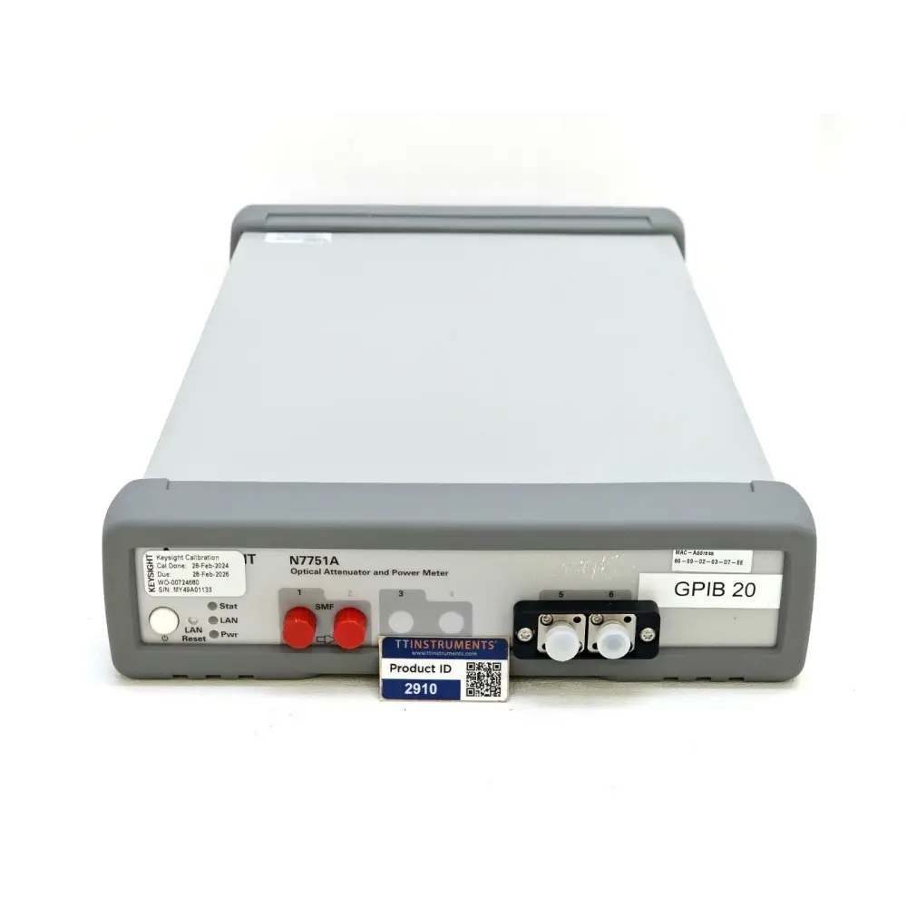CALIBRATED Keysight Agilent N7751A Optical Attenuator & Power Meter Opt. 021 SMF
