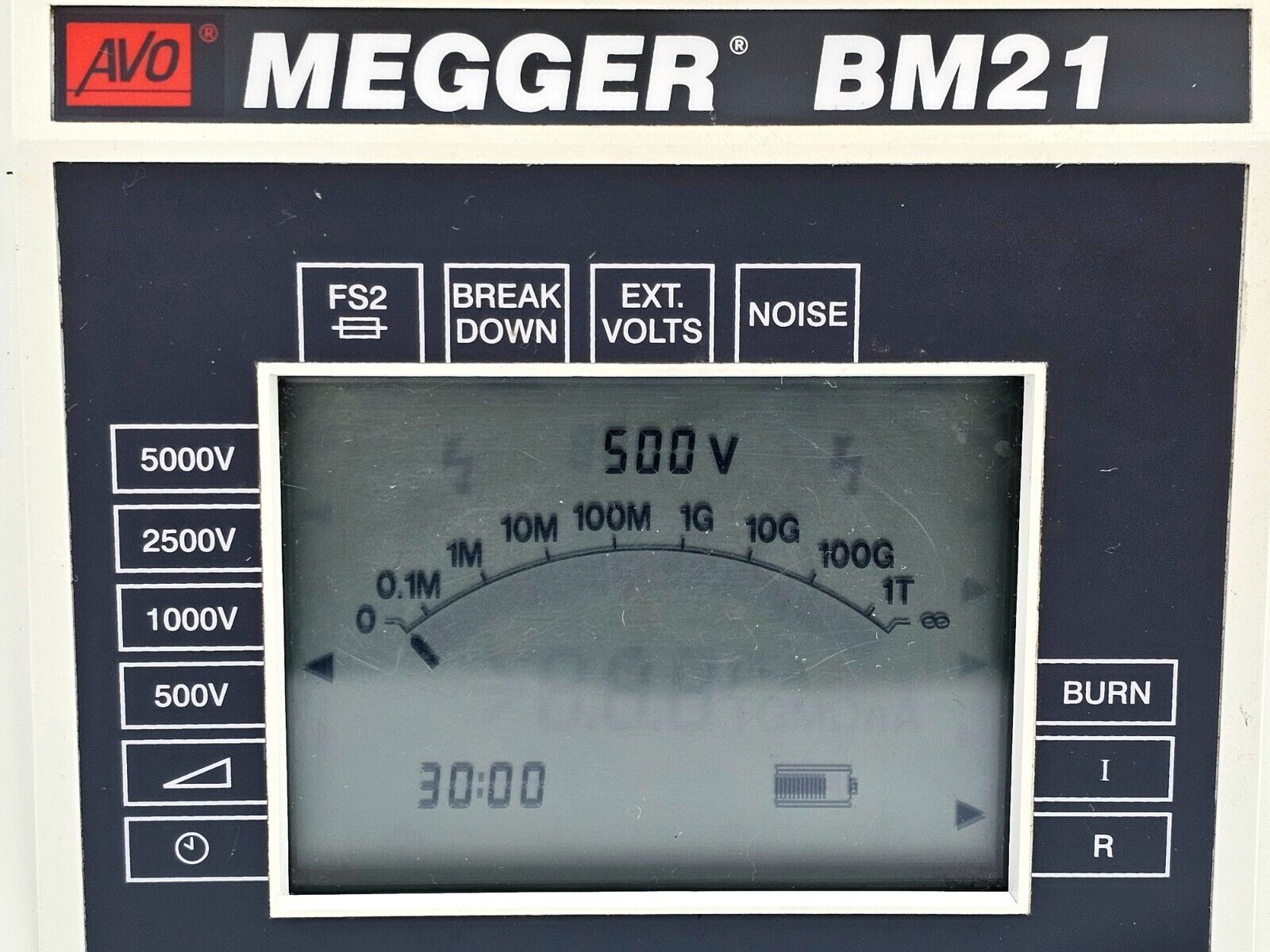 Calibrated Megger BM21 5kV Insulation Resistance Tester Portable with Leads