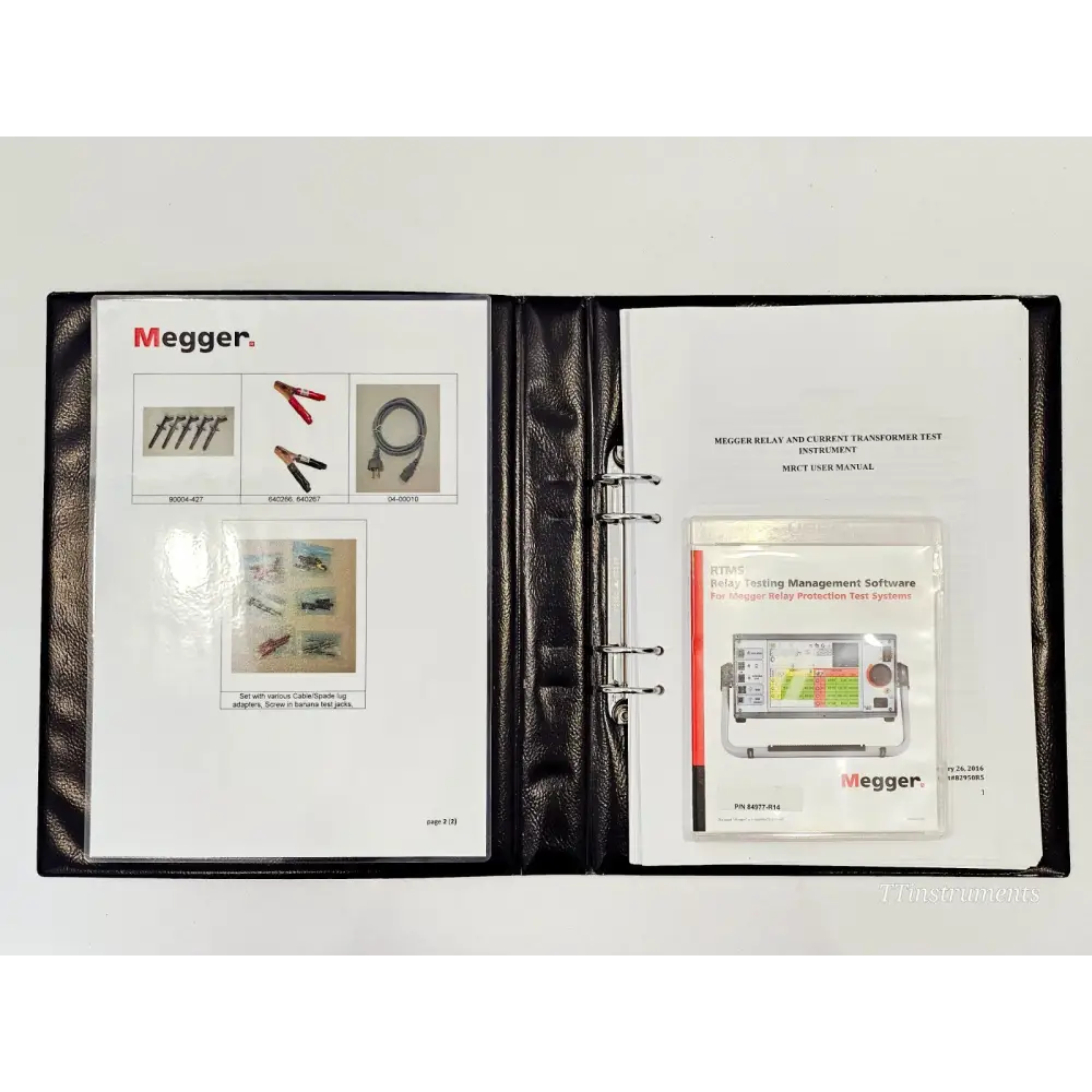 Calibrated Megger MRCT Relay & Current Transformer Test Set with Screen & Access23