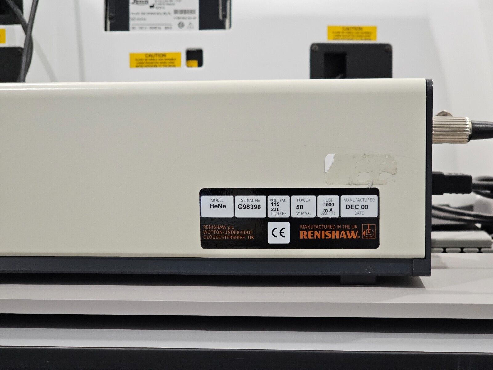 Calibrated Renishaw inVia Research-Grade Confocal Raman Microscope Spectrometer