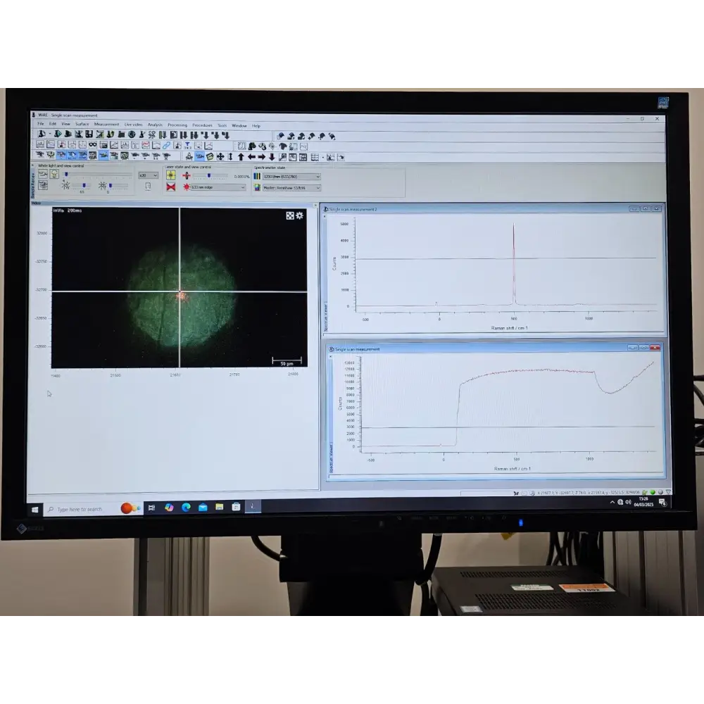 Calibrated Renishaw inVia Research-Grade Confocal Raman Microscope Spectrometer
