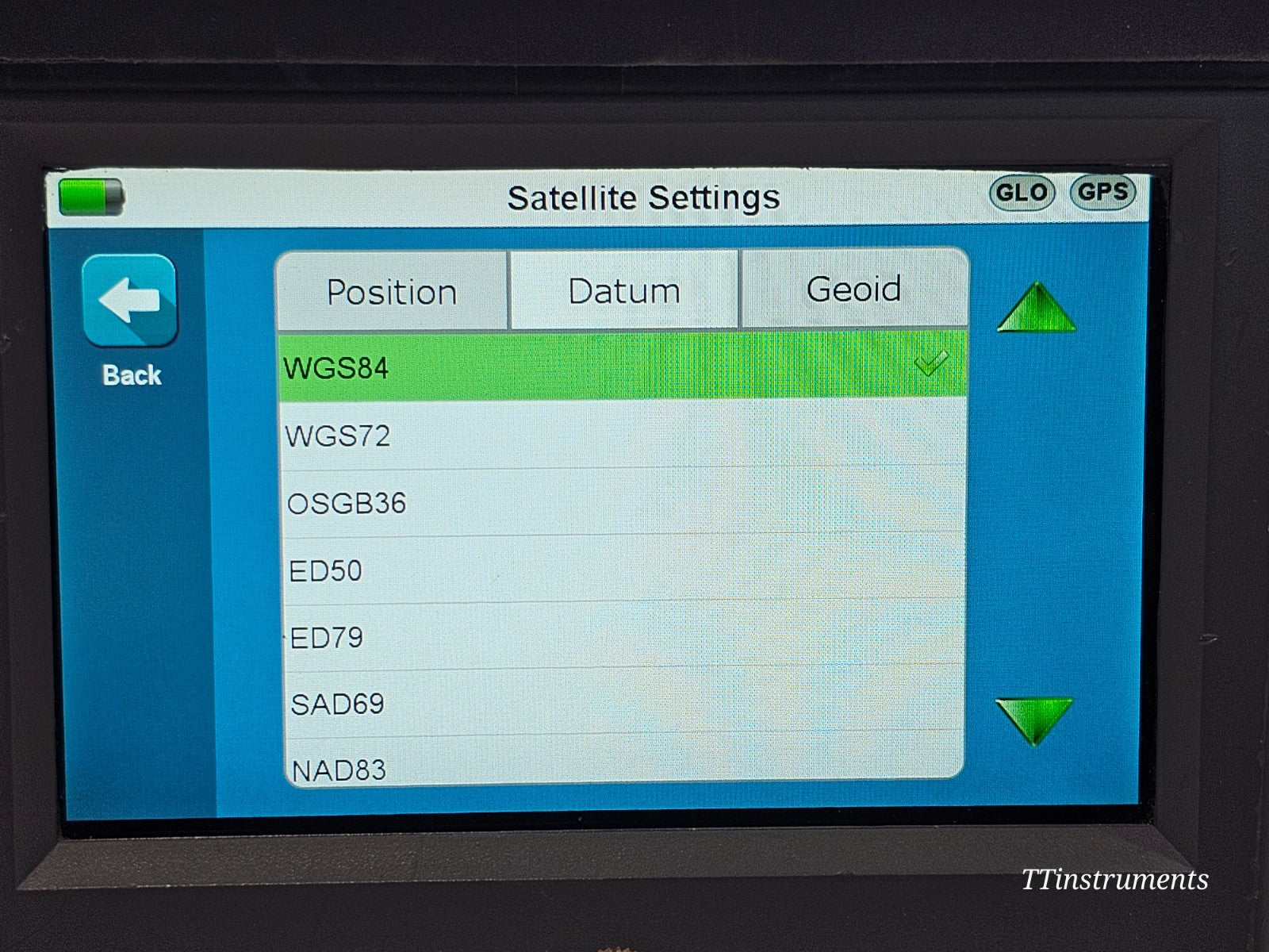 Viavi 3Z RF Vision RFV-2000 camera license screen active on device display