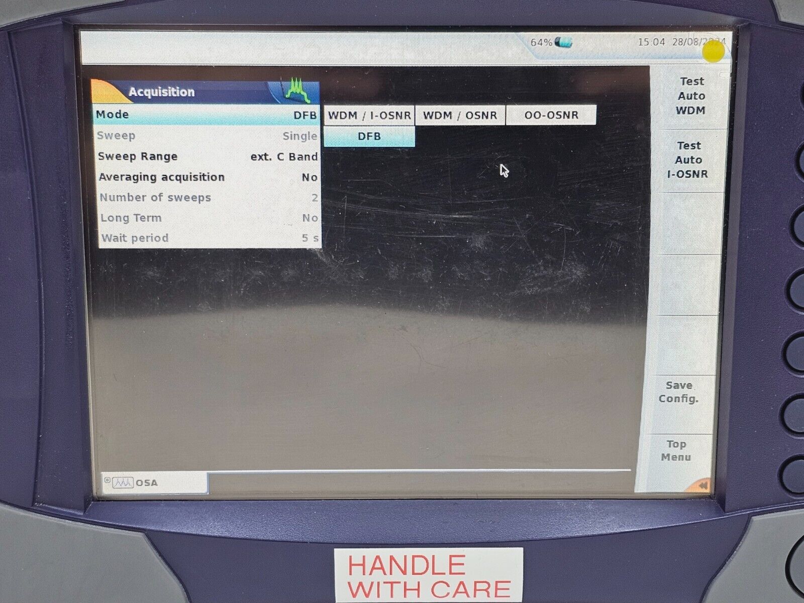 Calibrated Viavi JDSU 6000A + OSA-110R 1250-1650 nm 2304/91.04 OSA In-Band OSNR