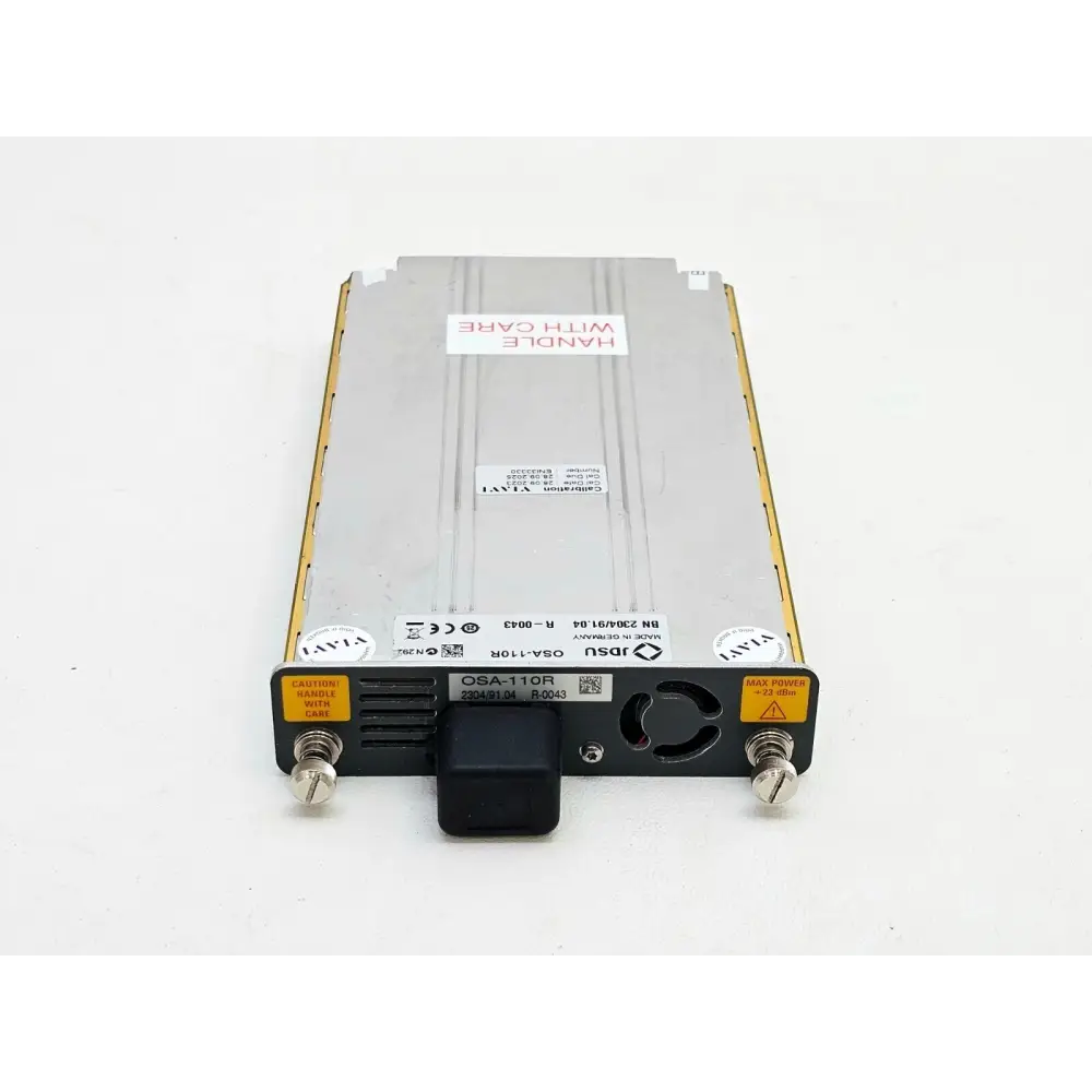 Viavi JDSU OSA-110R 2304/91.04 module label showing part number and serial