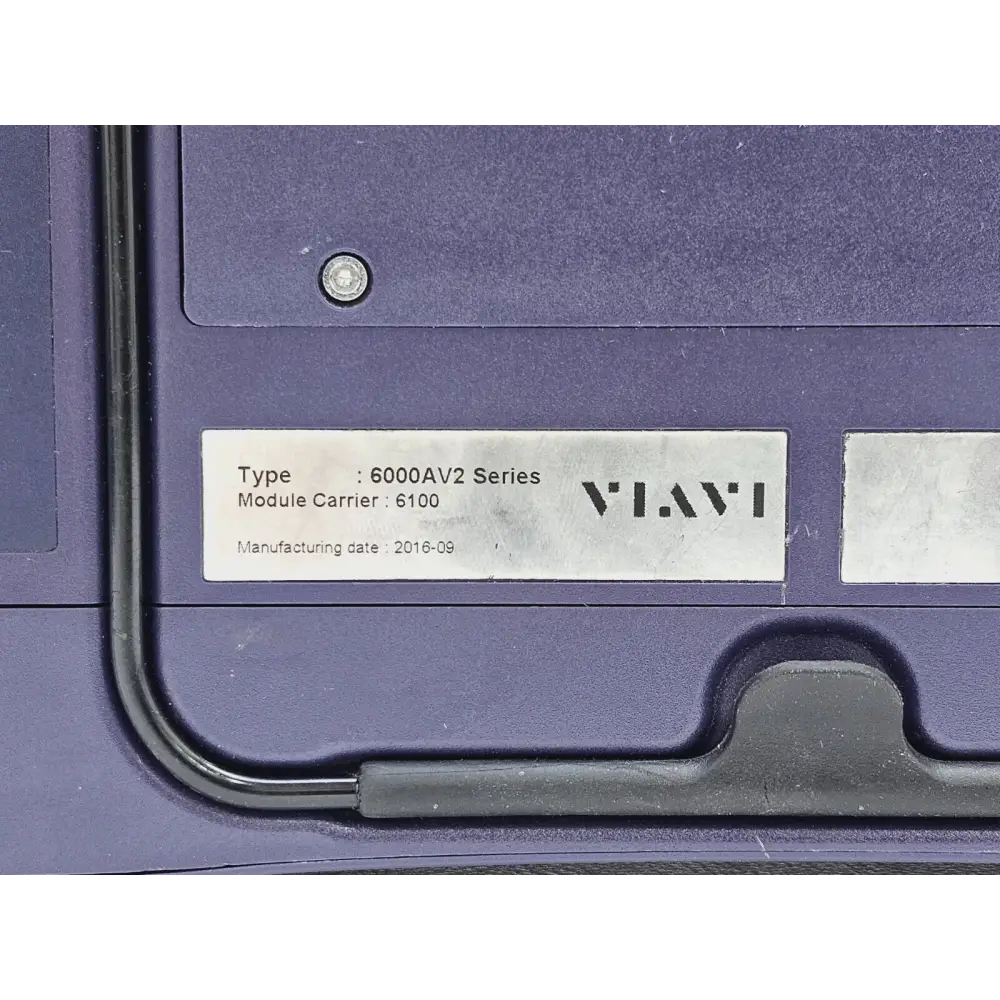Peli carry case open showing Viavi 6000A V2 OSA-110R and accessories