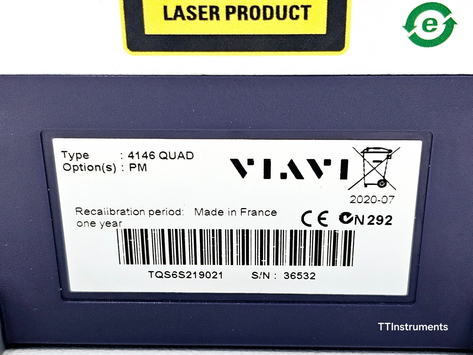 Calibrated Viavi JDSU MTS 2000 PM/VFL +4146 QUAD OTDR SM MM 850/1300 1310/1550nm