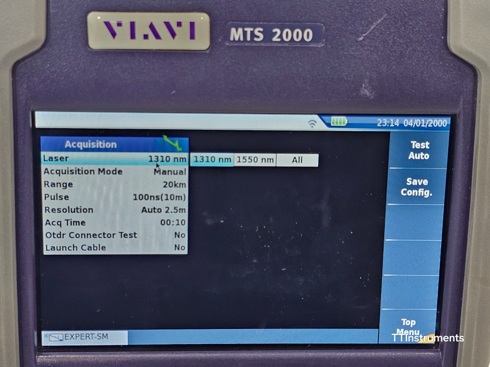 Calibrated Viavi JDSU MTS 2000 PM/VFL +4146 QUAD OTDR SM MM 850/1300 1310/1550nm