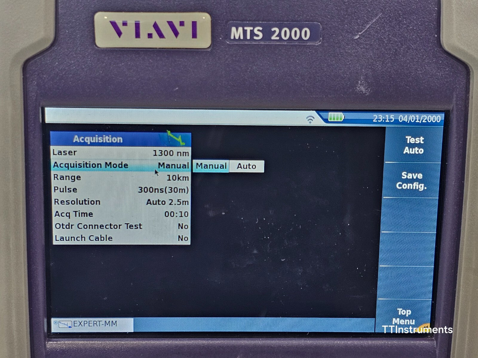 Calibrated Viavi JDSU MTS 2000 PM/VFL +4146 QUAD OTDR SM MM 850/1300 1310/1550nm