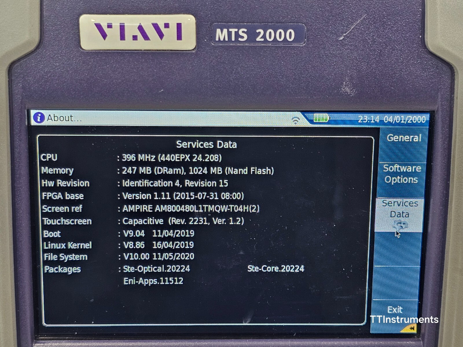 Calibrated Viavi JDSU MTS 2000 PM/VFL +4146 QUAD OTDR SM MM 850/1300 1310/1550nm