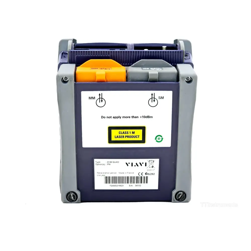 Viavi MTS 2000 with 4146 Quad module in protective carry case, open view