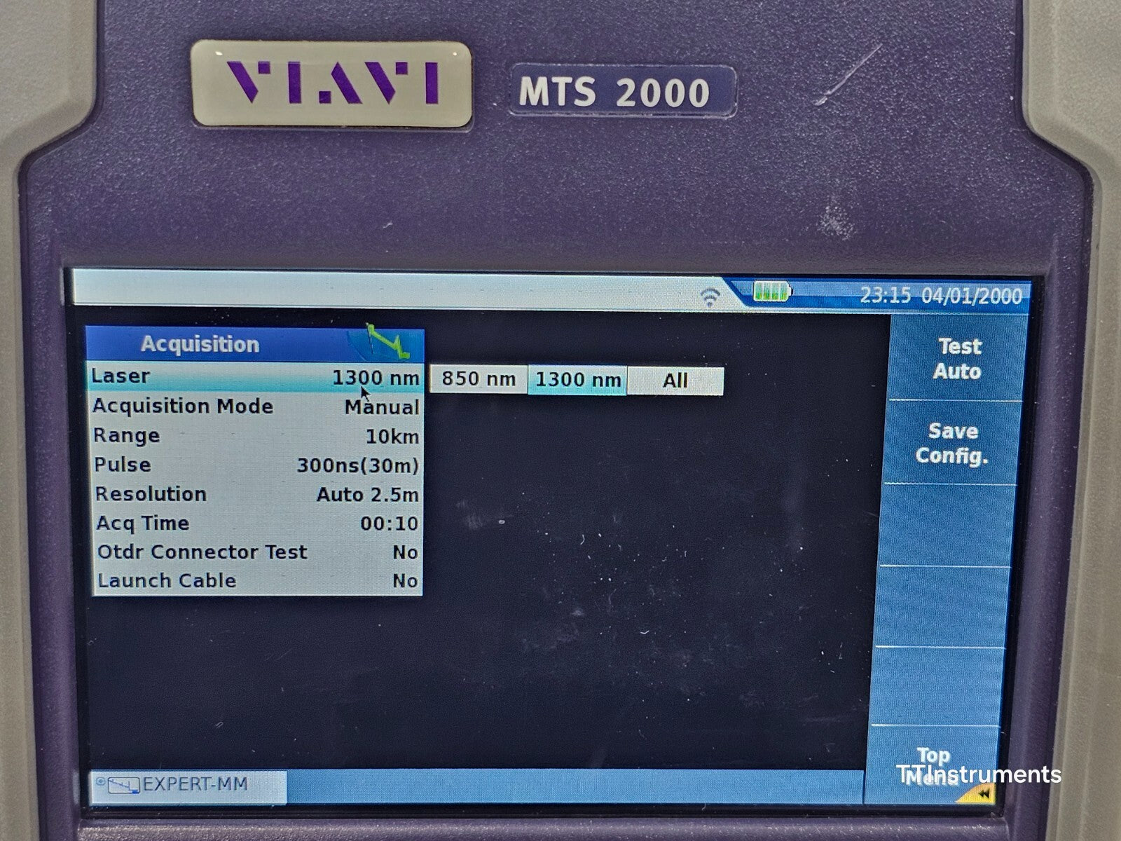 Calibrated Viavi JDSU MTS 2000 PM/VFL +4146 QUAD OTDR SM MM 850/1300 1310/1550nm