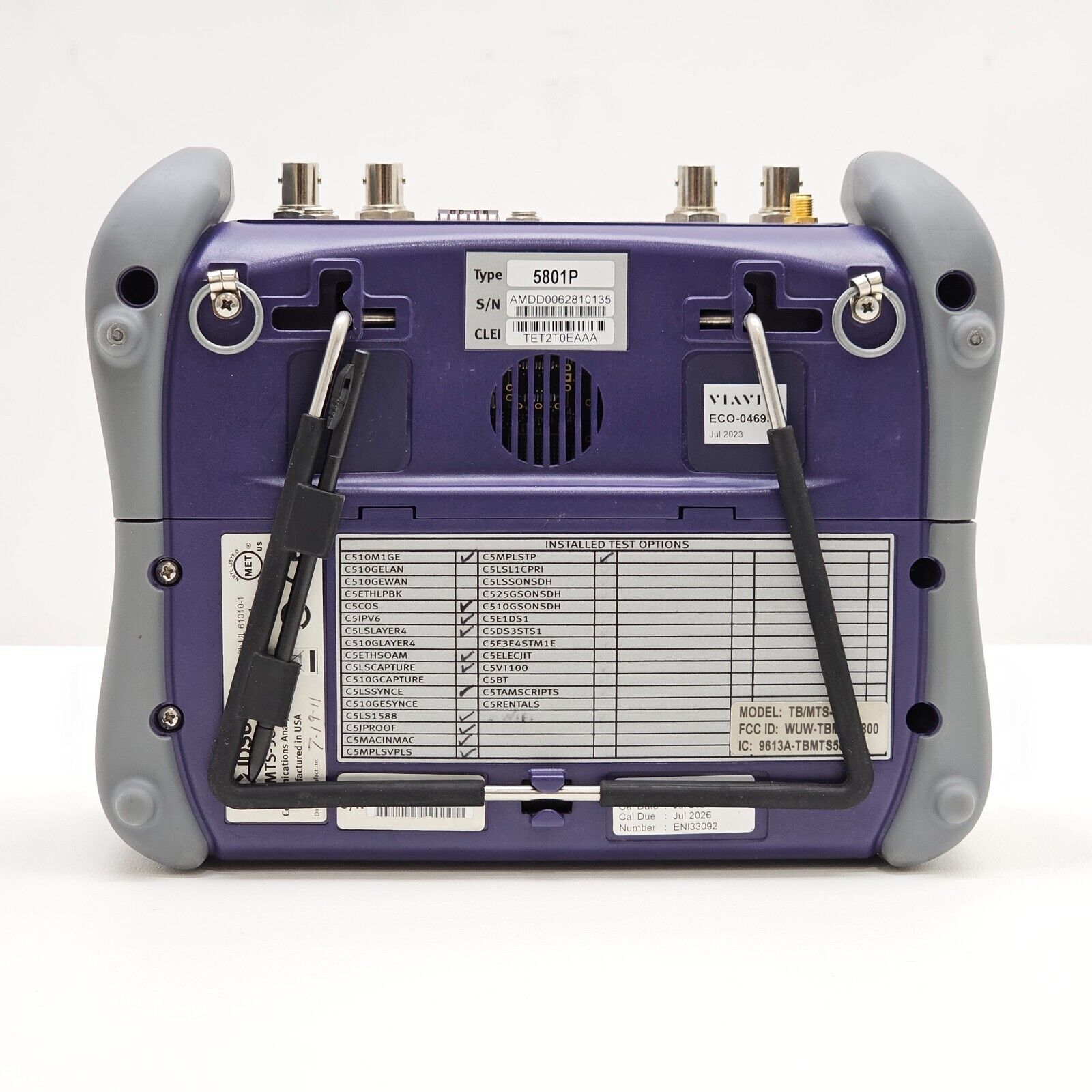 Calibrated Viavi JDSU MTS 5800 w/ 5801P Network Tester LOADED with MANY Options