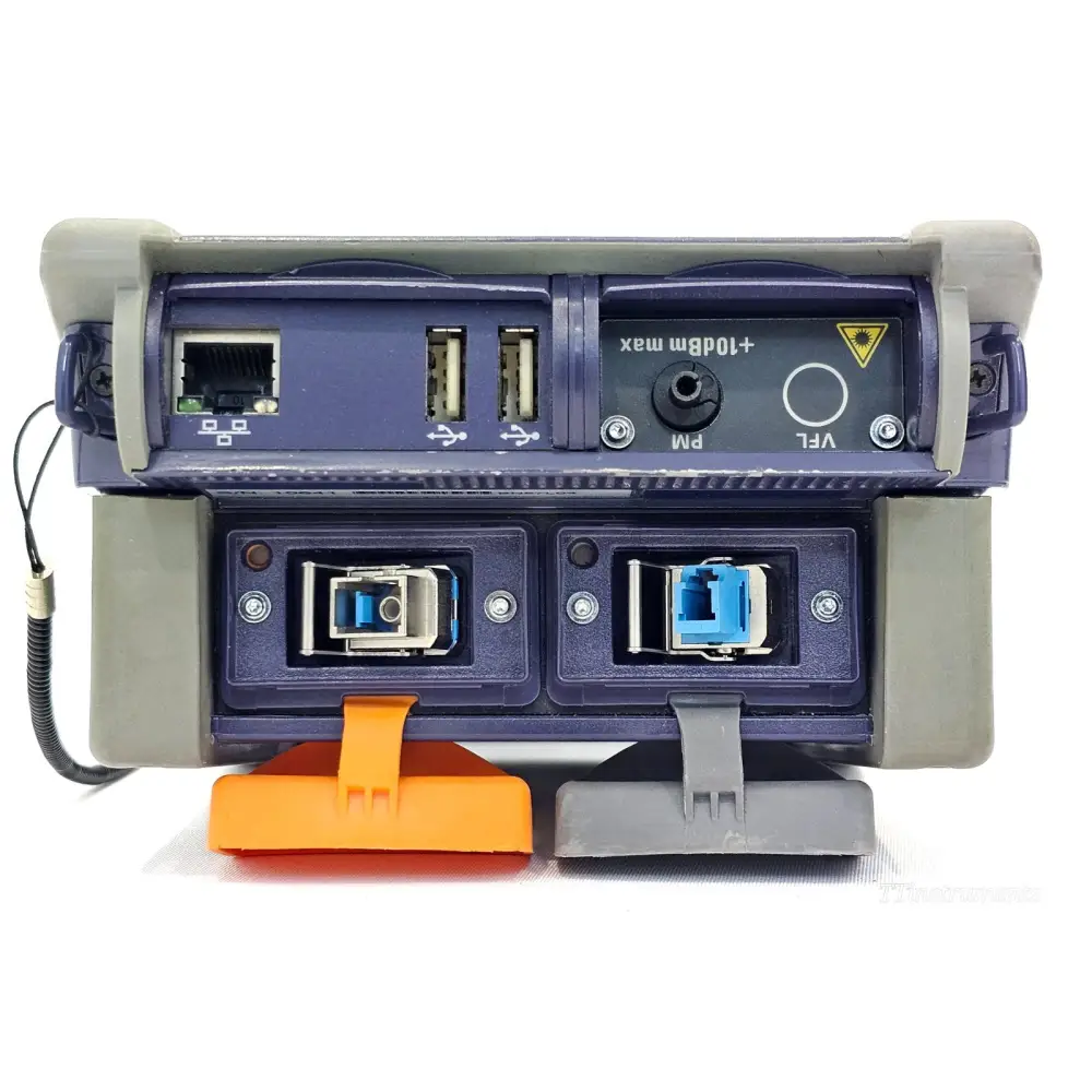 T-BERD 2000 mainframe rear panel and battery compartment detail