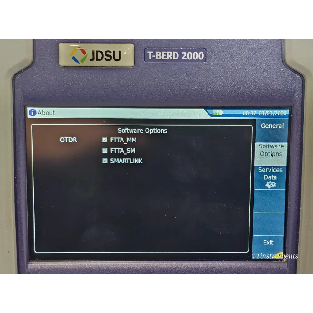 Viavi 4146 module serial number and specification label detail