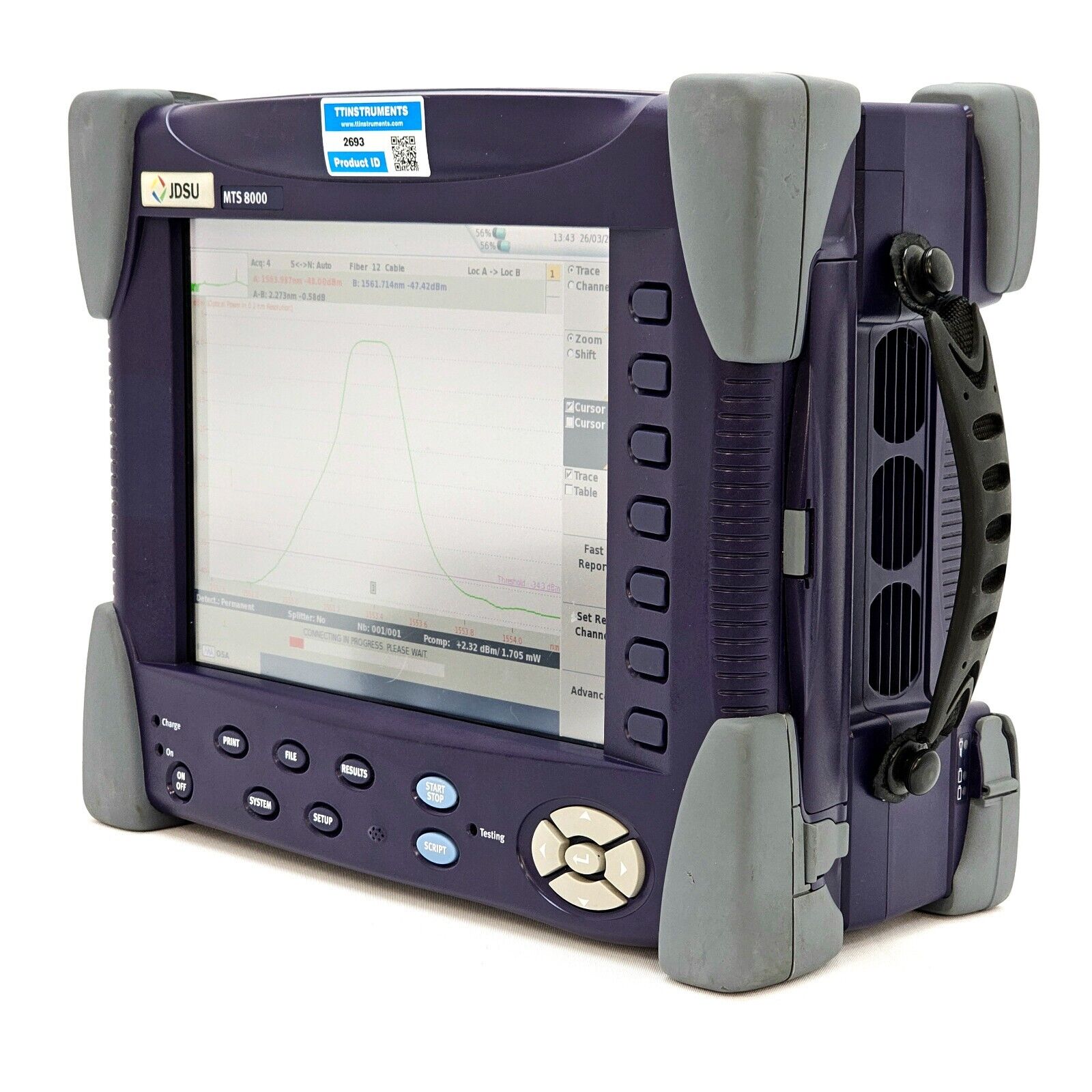 Calibrated Viavi JDSU T-Berd 8000E w/ OSA-500RS 2281/91.57 Optical DWDM Analyzer