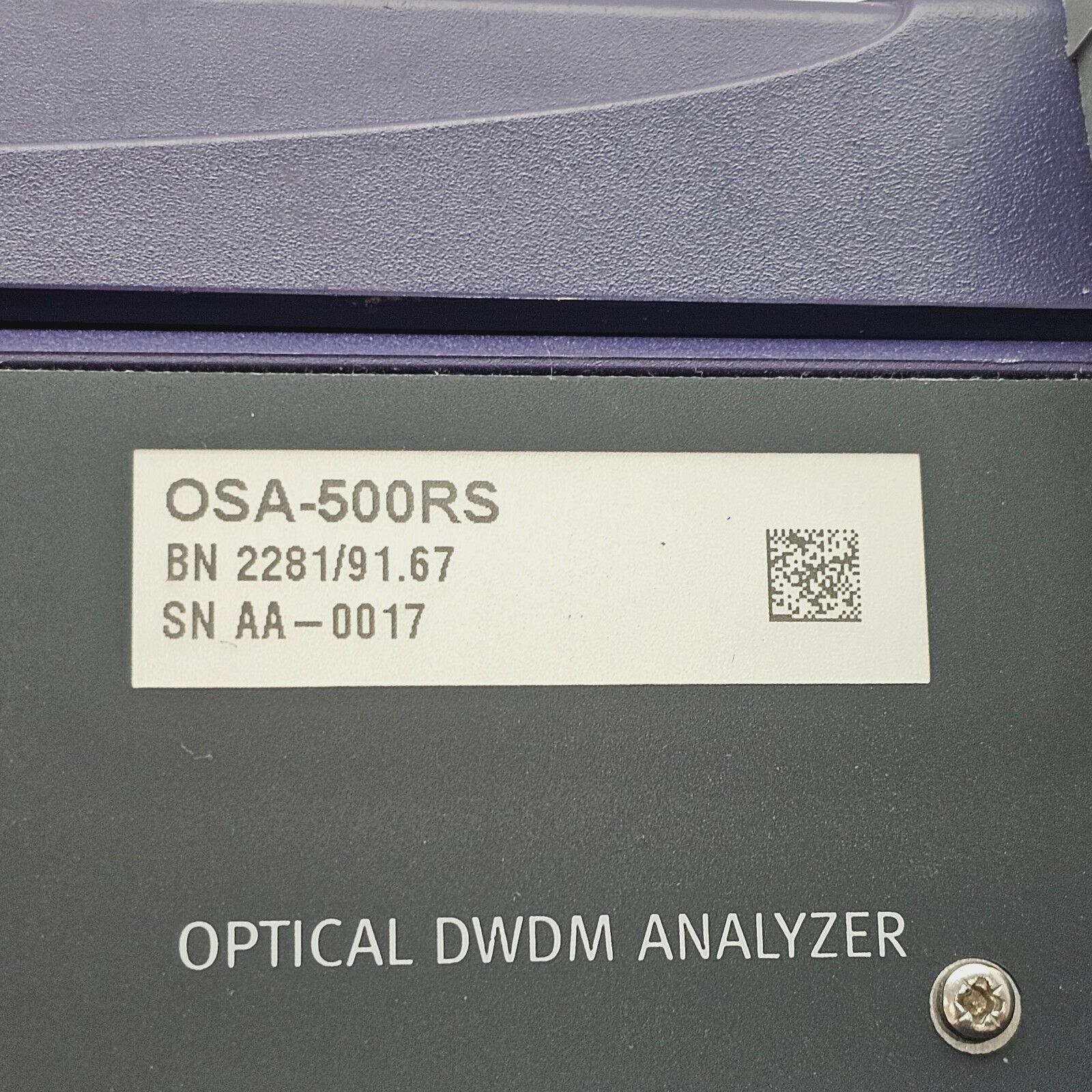 Calibrated Viavi JDSU T-Berd 8000E w/ OSA-500RS 2281/91.57 Optical DWDM Analyzer