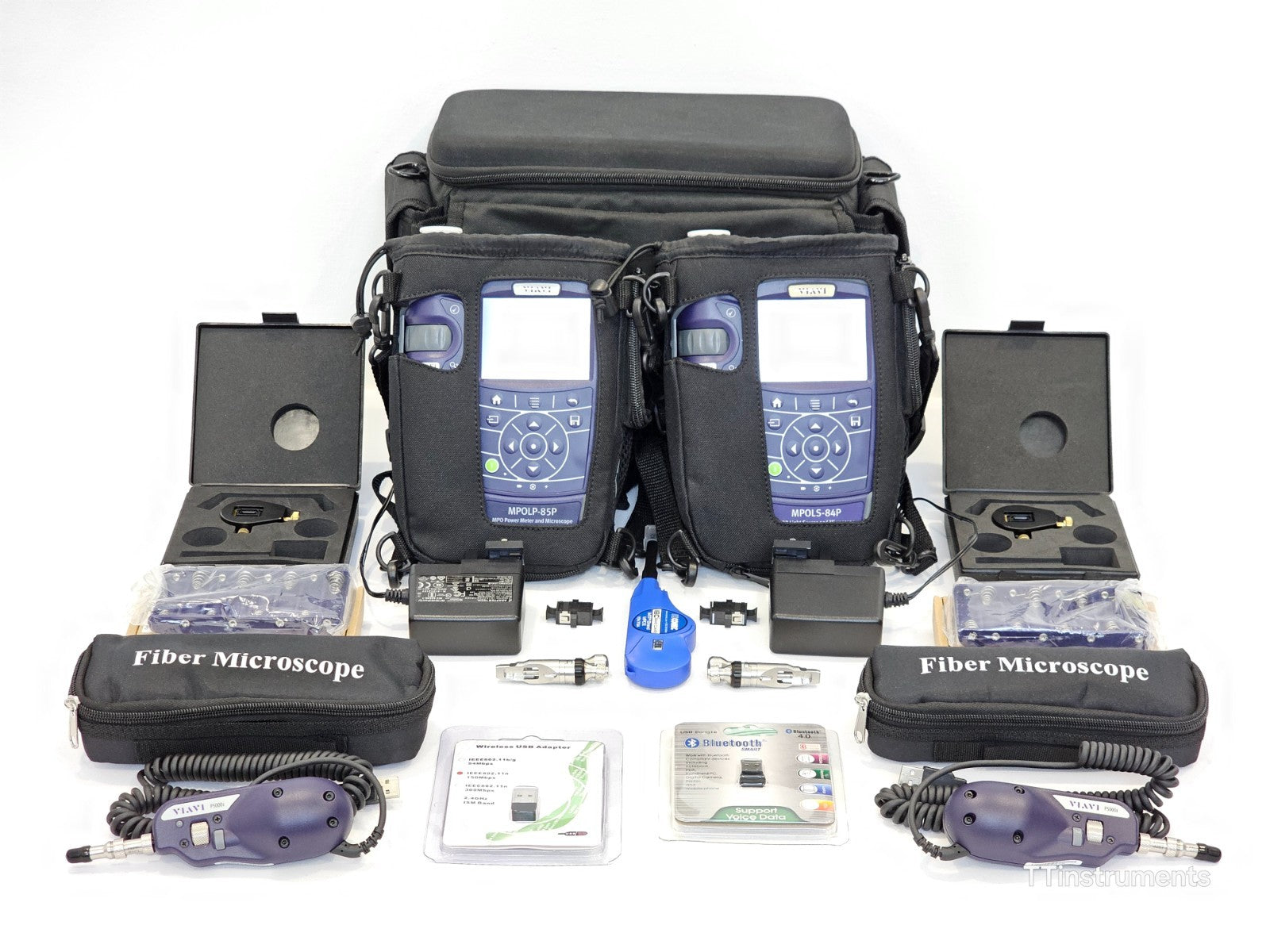 Calibrated Viavi MPO Optical Loss Test Set MM Tier 1 Certification LS PM + Scope