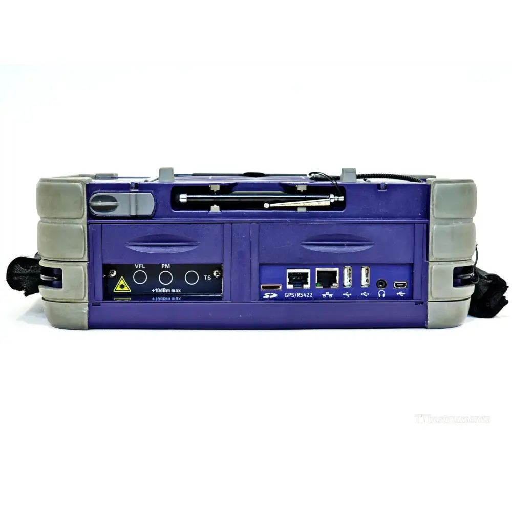 Viavi MTS 6000A V2 top view showing module bay with OSA-610 and OSA-110R installed