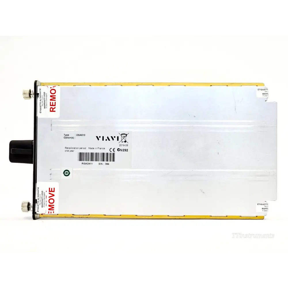 Viavi MTS 6000A V2 power adapter and stylus laid out alongside mainframe unit
