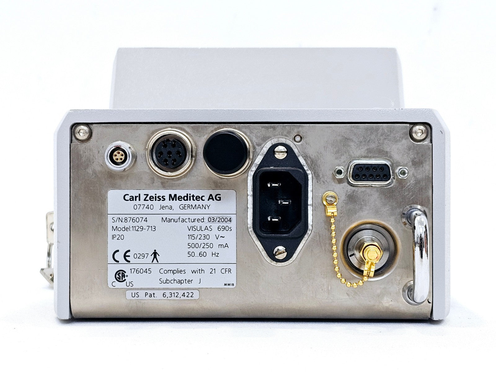 Carl Zeiss VisuLAS 690s Opthalmic Photodynamic Therapy Laser System w/ Aperture