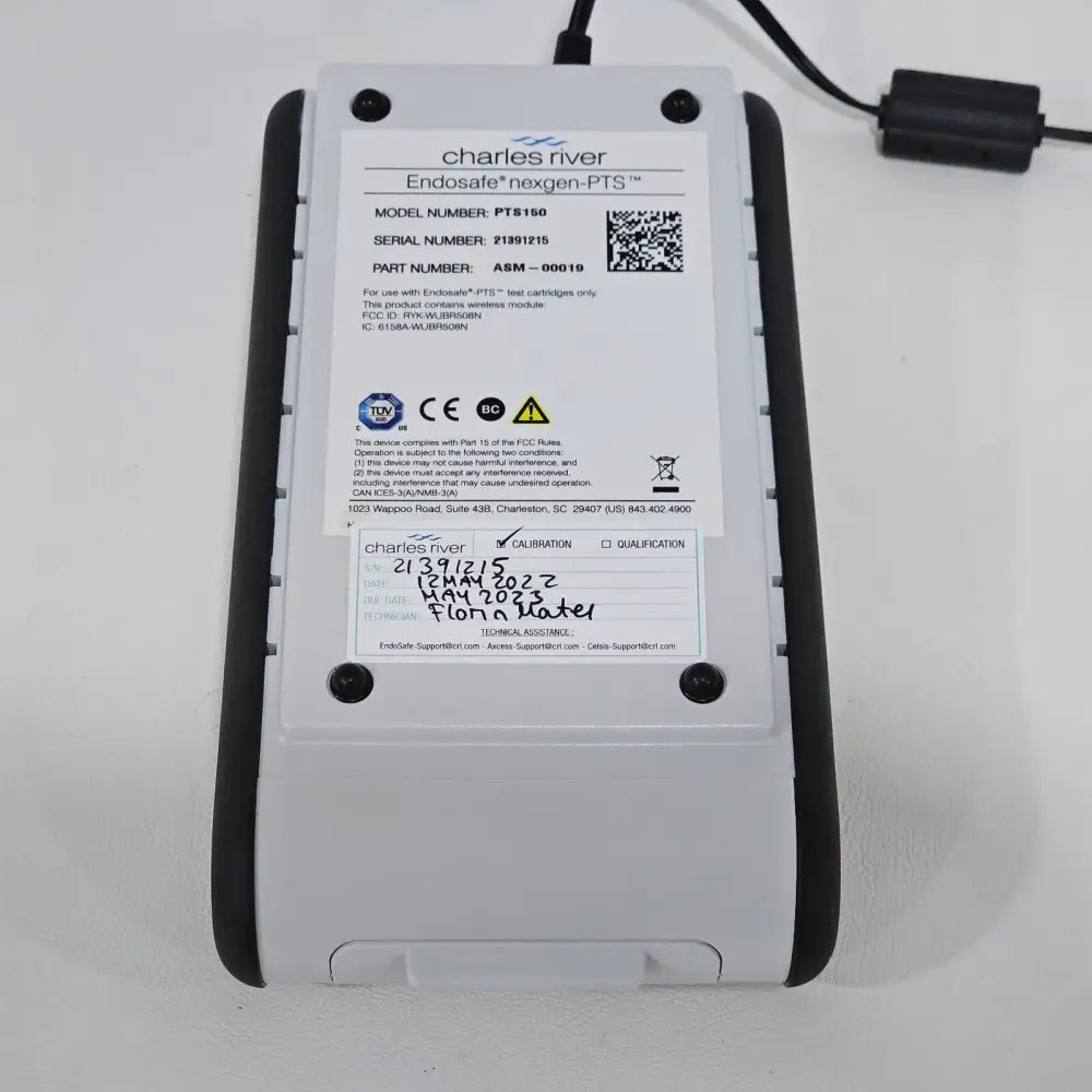 Endosafe nexgen-PTS PTS150 handheld unit shown at an angle highlighting build quality